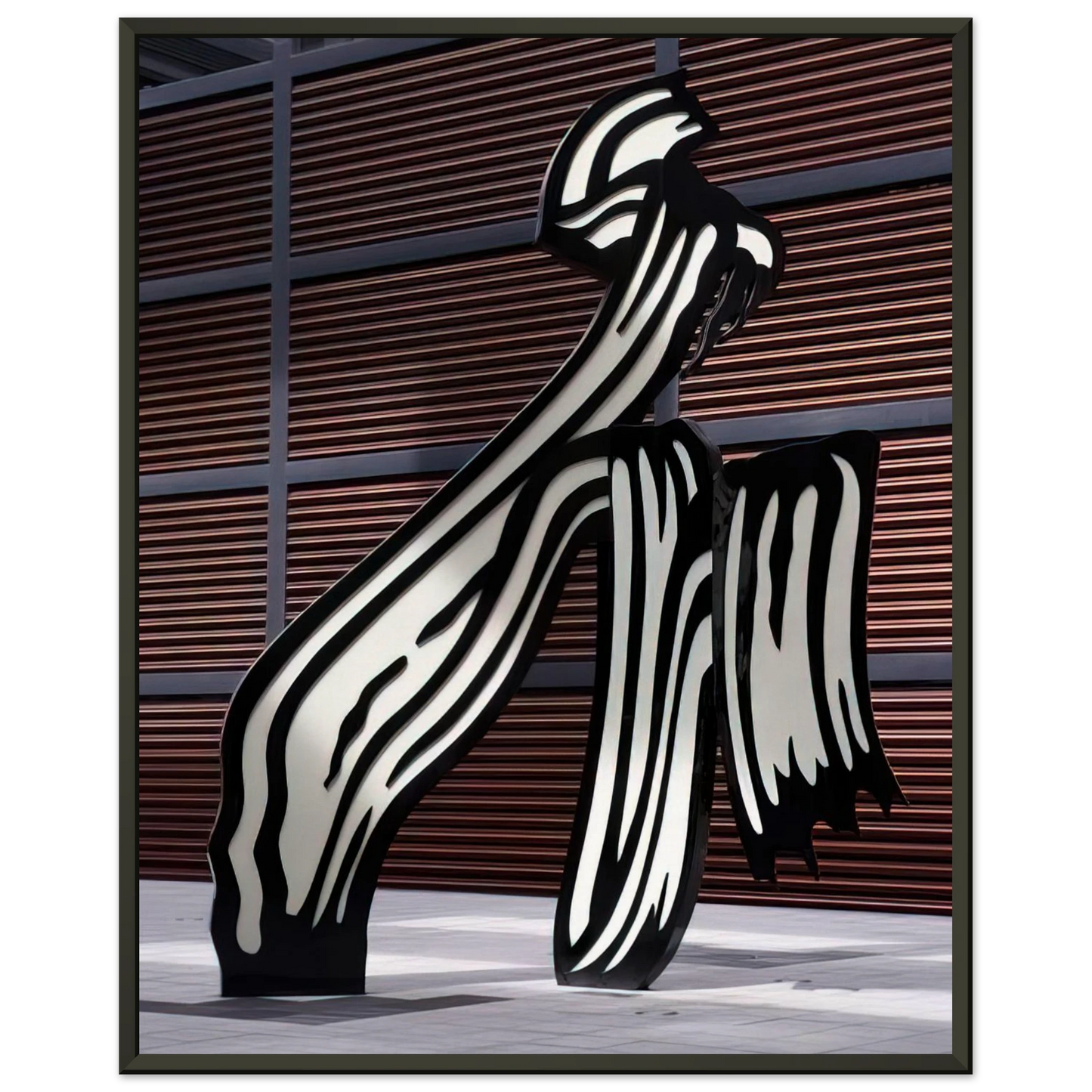 Roy Lichtenstein BRUSHSTROKE 1996 Framed Art Print - Aluminum Frame - 70x100 cm / 28x40 inches
