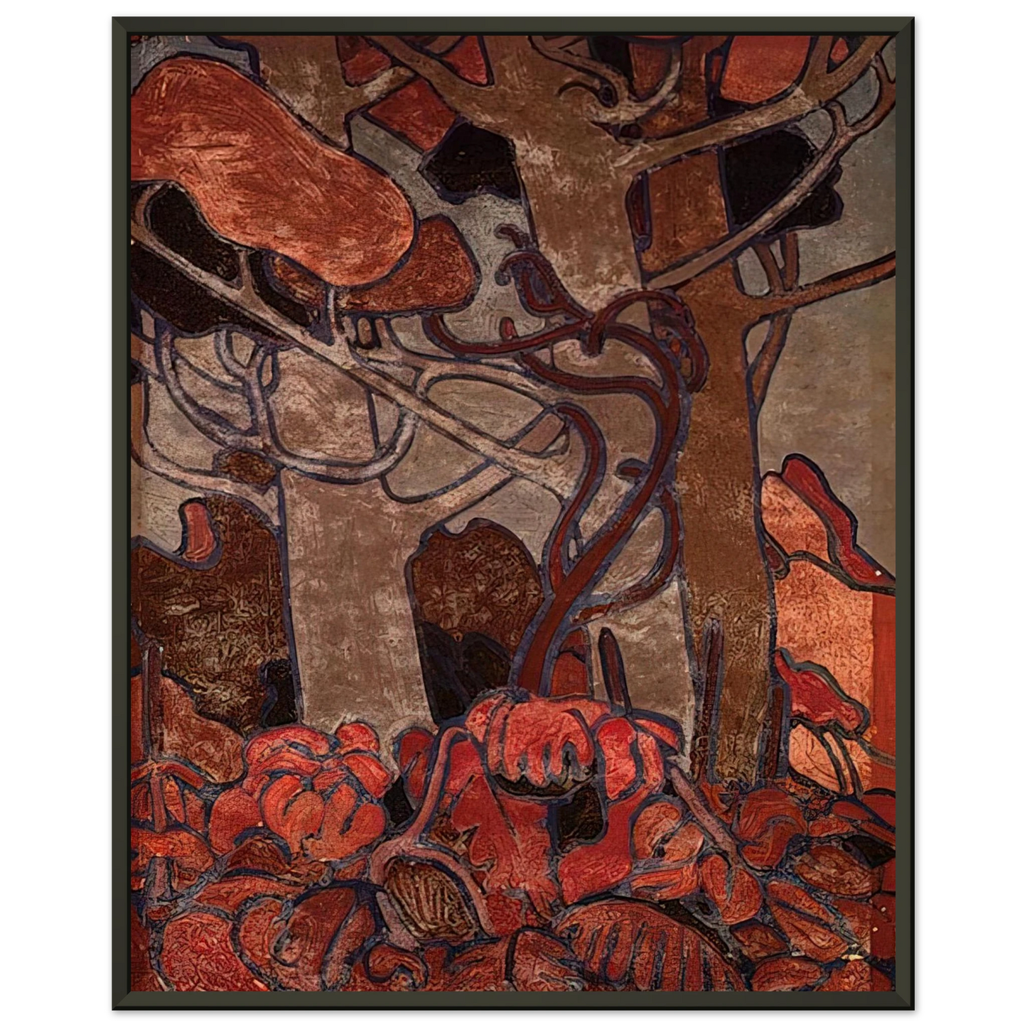 Tom Thomson FOREST UNDERGROWTH I 1916 Framed Art Print - Aluminum Frame - 60x80 cm / 24x32 inches