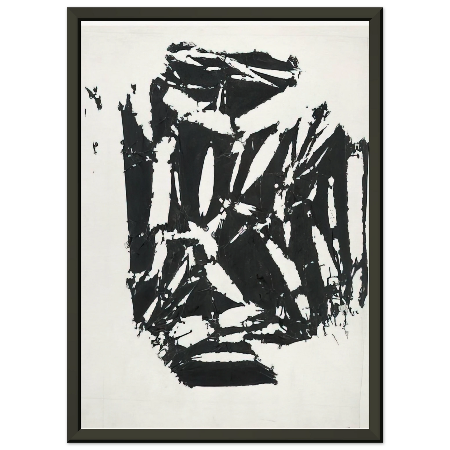 Simon Hantai Laissee 1994 Framed Art Print - Aluminum Frame - 40x50 cm / 16x20 inches