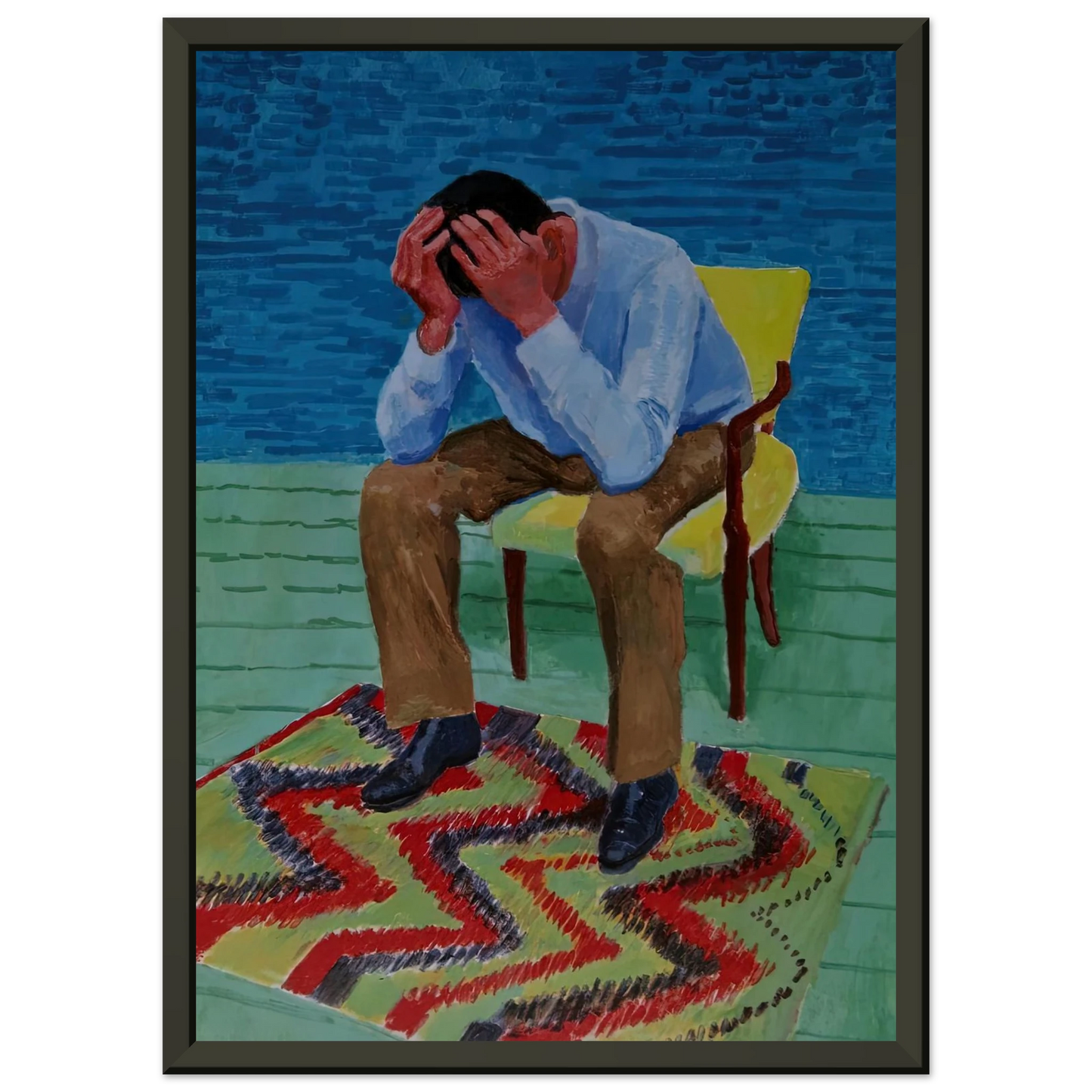 David Hockney David Hockney Framed Art Print - Aluminum Frame - 60x80 cm / 24x32 inches