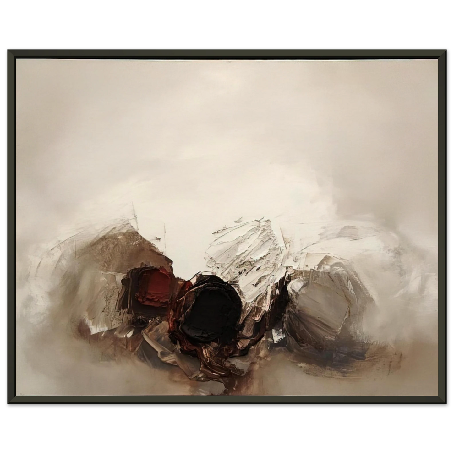 Luis Feito N 300 1960 Framed Art Print - Aluminum Frame - 70x100 cm / 28x40 inches