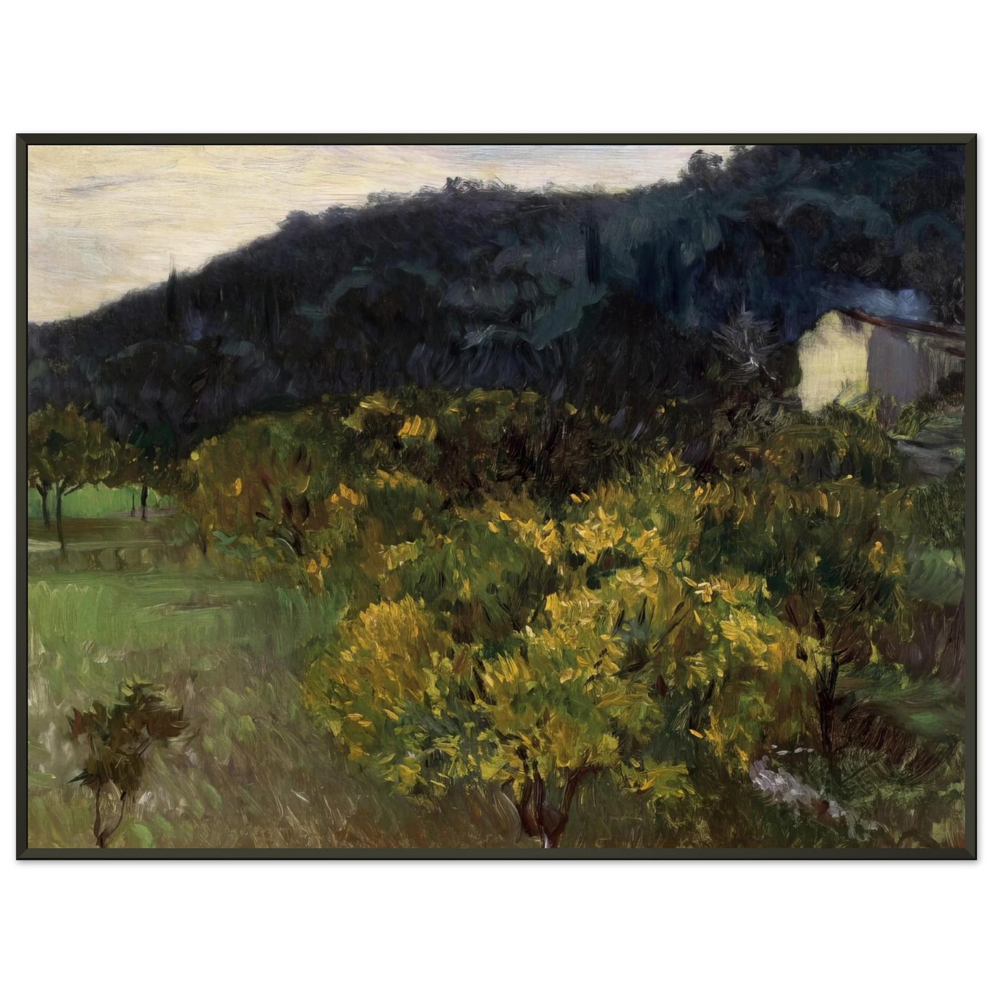 John Singer Sargent Landscape near Grasse Framed Art Print - Aluminum Frame - 70x100 cm / 28x40 inches