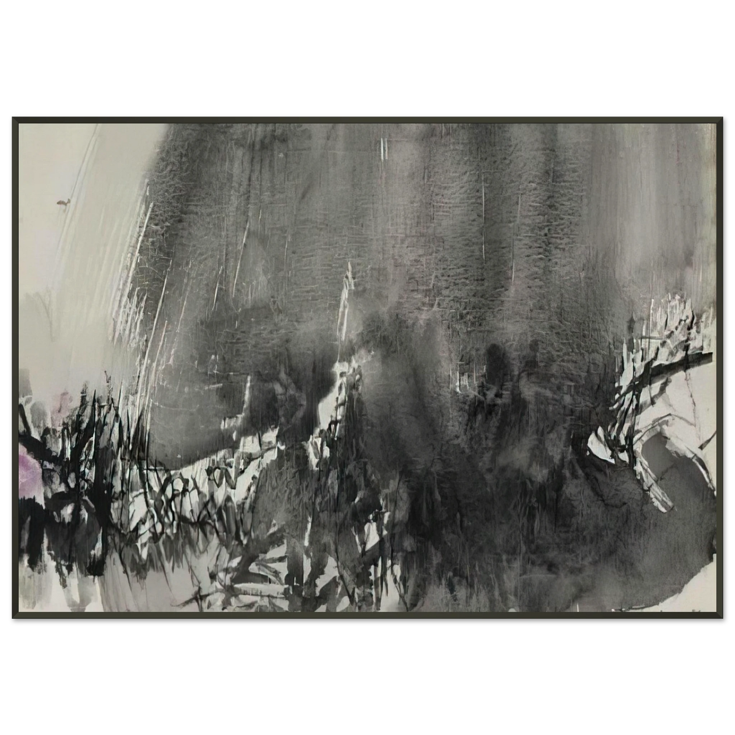 Chu teh Chun UNTITLED 1963 Framed Art Print - Aluminum Frame - 21x29.7 cm / 8x12"