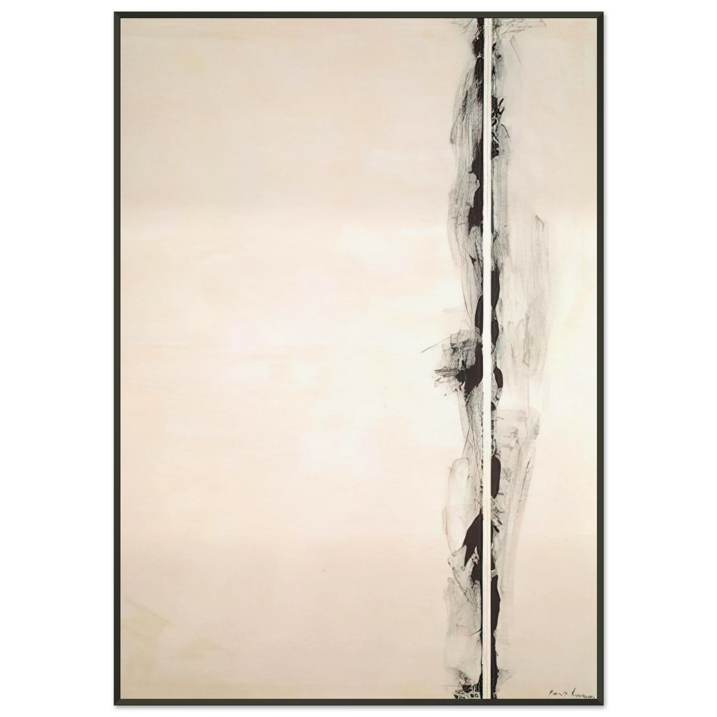 Barnett Newman The Station of the Cross First Station Framed Art Print - Aluminum Frame - 21x29.7 cm / 8x12"
