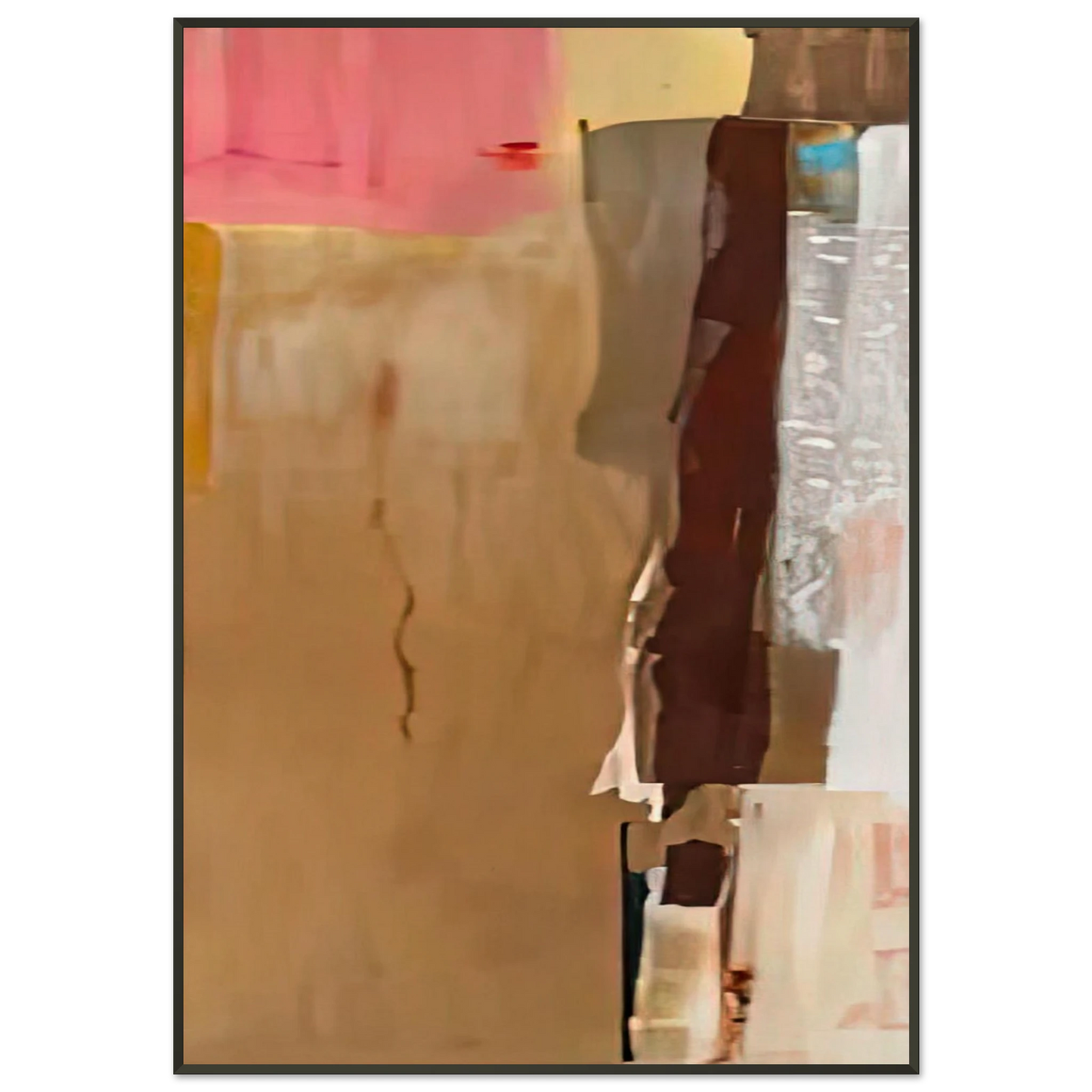 Helen Frankenthaler  Bistre I 1976 Framed Art Print  - Aluminum Frame - 21x29.7 cm / 8x12"