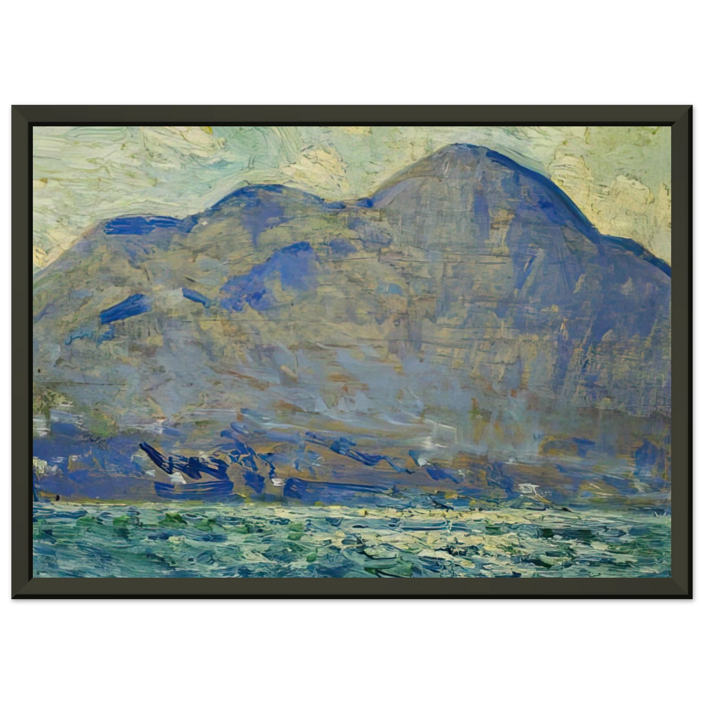 Childe Hassam Mt Beacon at Newburgh Framed Art Print - Aluminum Frame - 60x80 cm / 24x32 inches