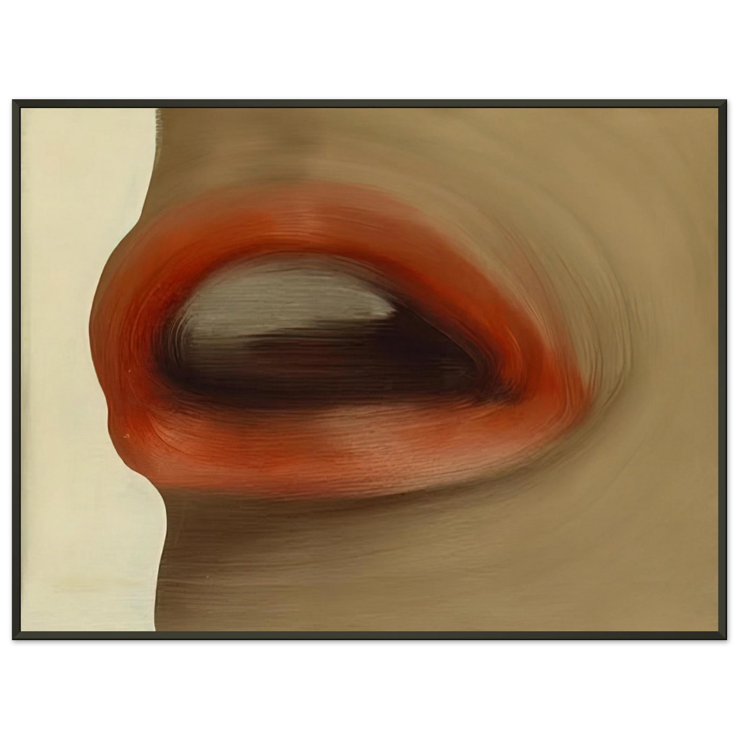 Gerhard Richter MUND MOUTH BRIGITTE BARDOT S LIPS 1963 Framed Art Print - Aluminum Frame - 70x100 cm / 28x40 inches