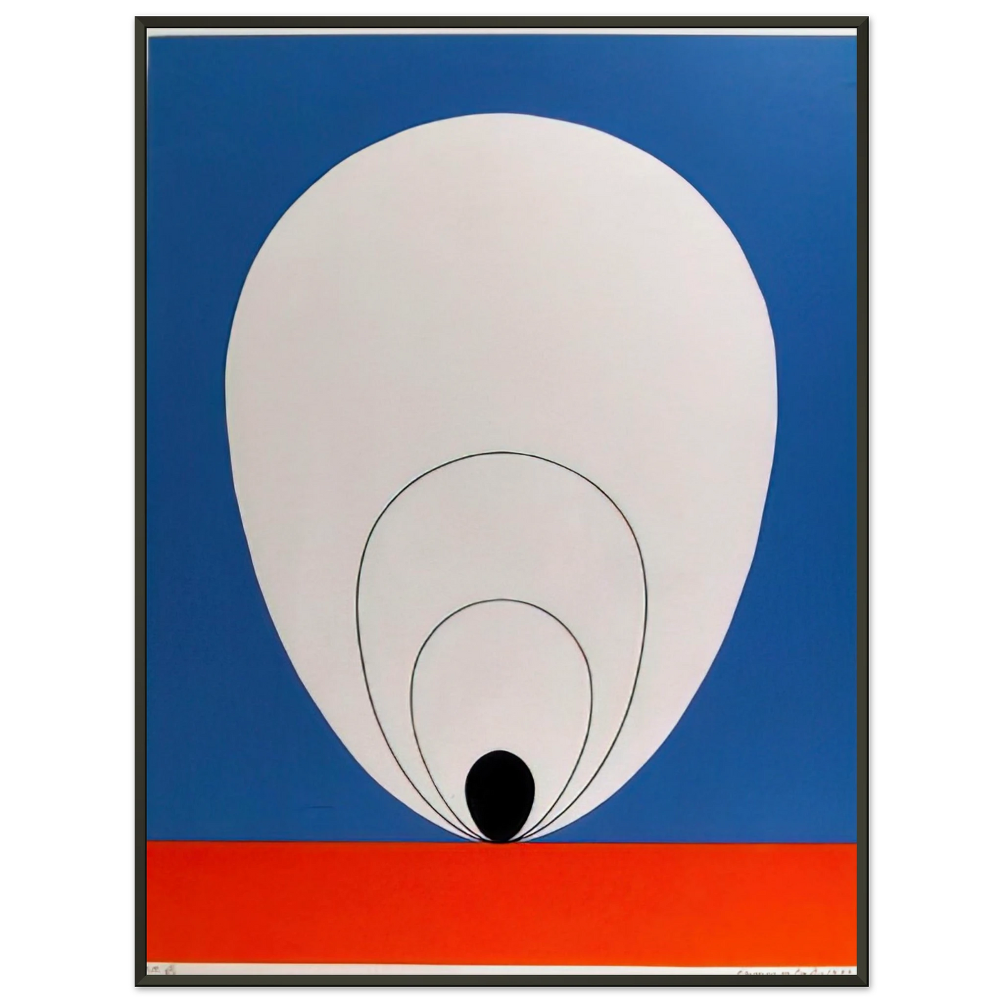 Clarence Holbrook Carter Tulip 1978 Framed Art Print - Aluminum Frame - 60x80 cm / 24x32 inches