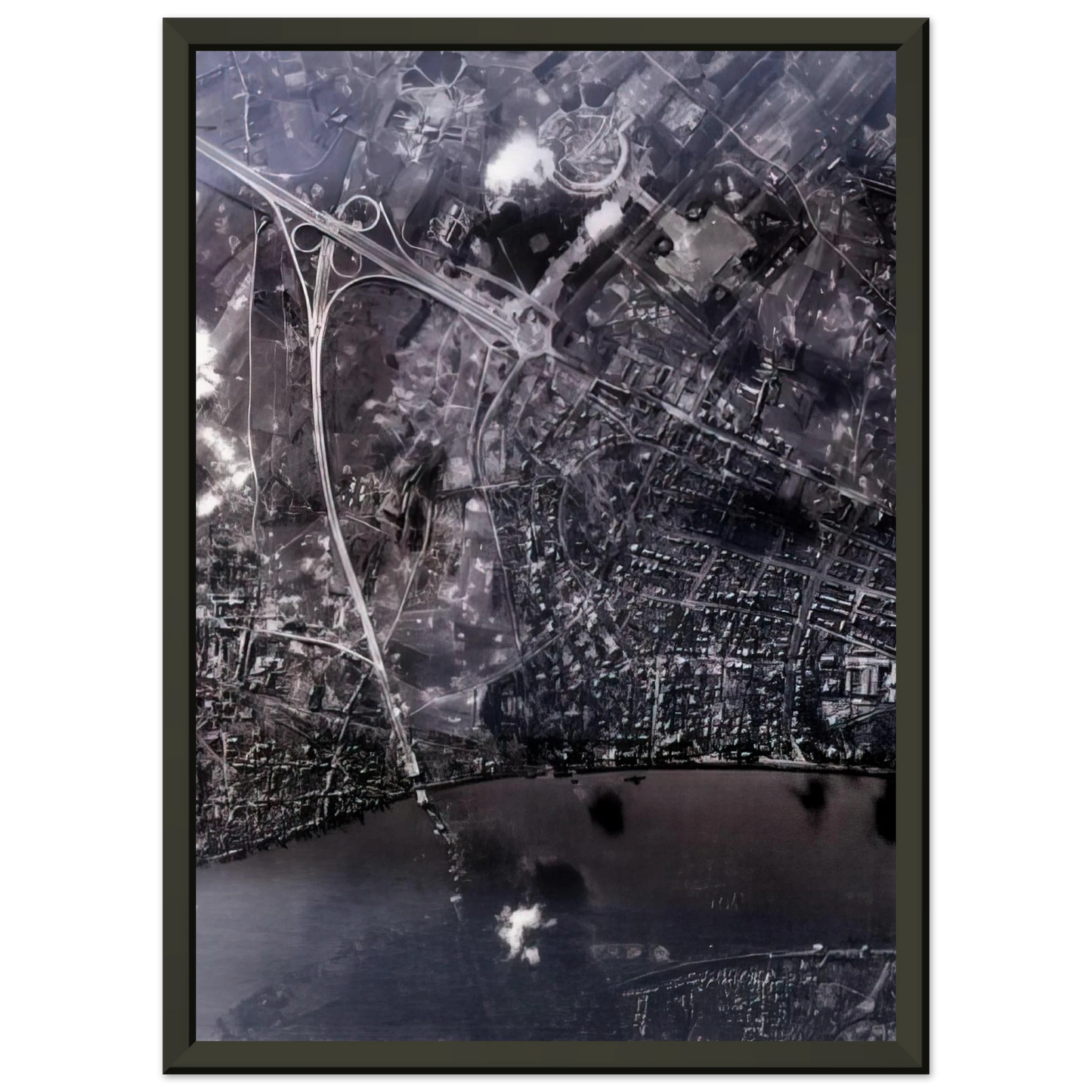 Gerhard Richter 14 FEB 45 2002 Framed Art Print - Aluminum Frame - 70x100 cm / 28x40 inches