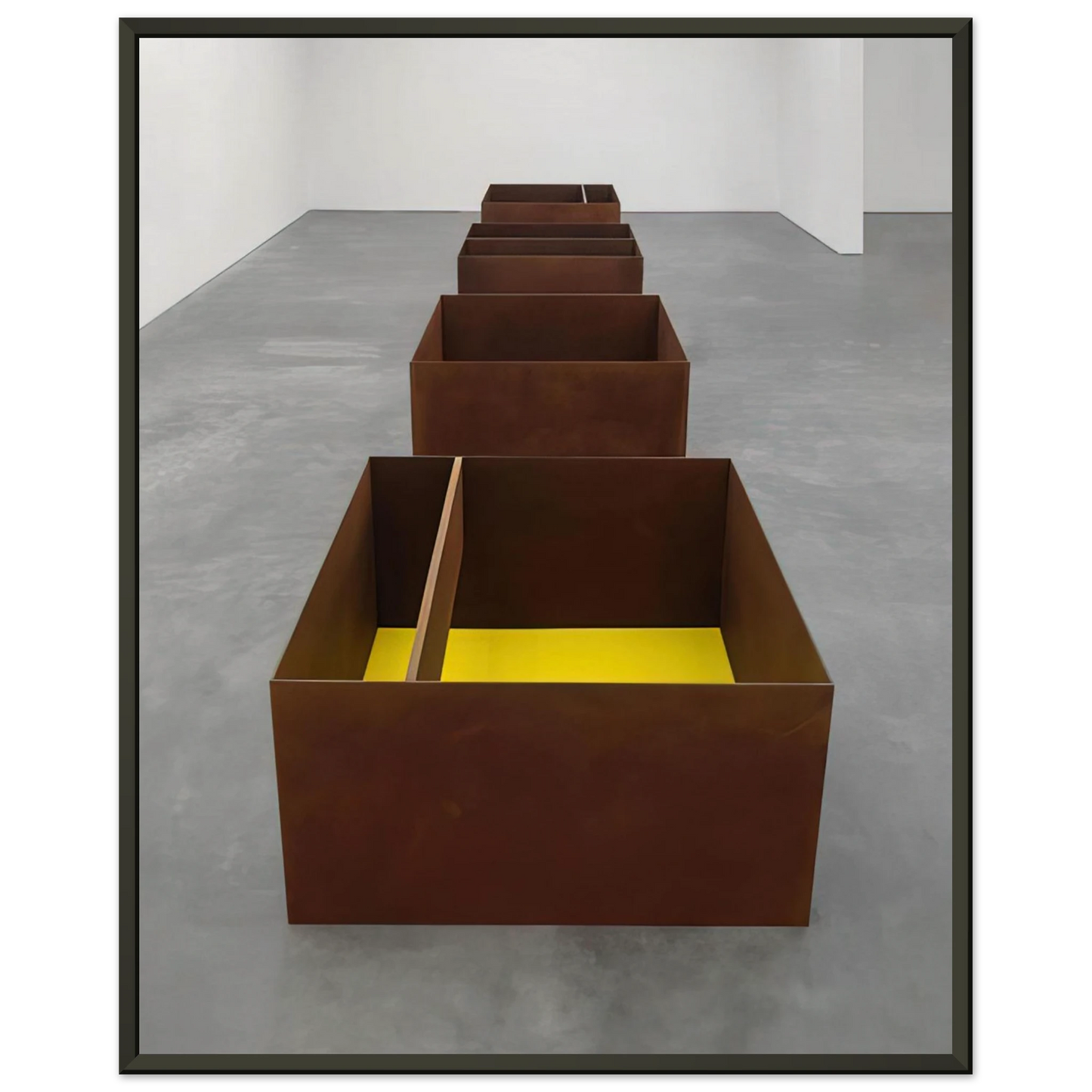 Donald Judd Untitled JUDDO0511JUDDO0514 1989 Framed Art Print - Aluminum Frame - 60x80 cm / 24x32 inches