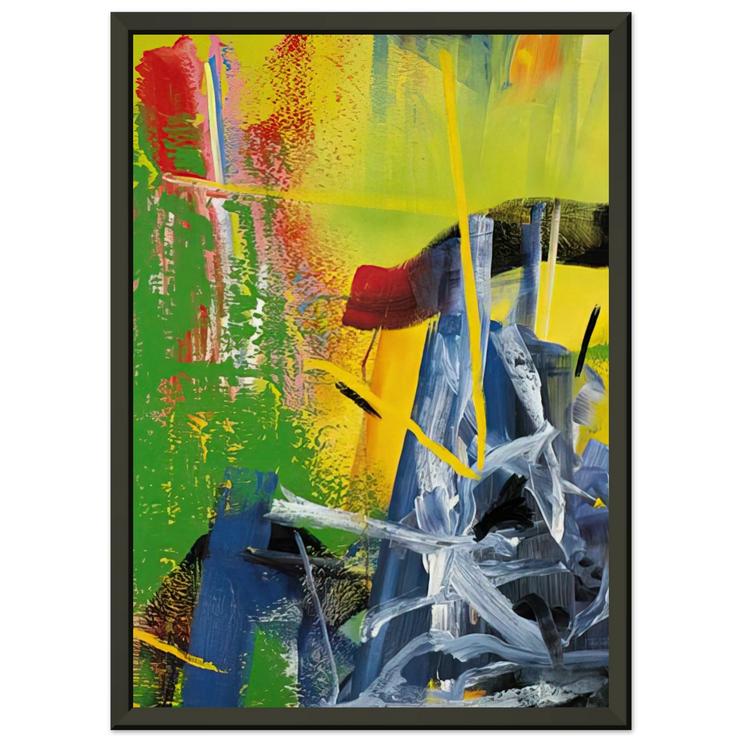 Gerhard Richter KORN Framed Art Print - Aluminum Frame - 60x80 cm / 24x32 inches
