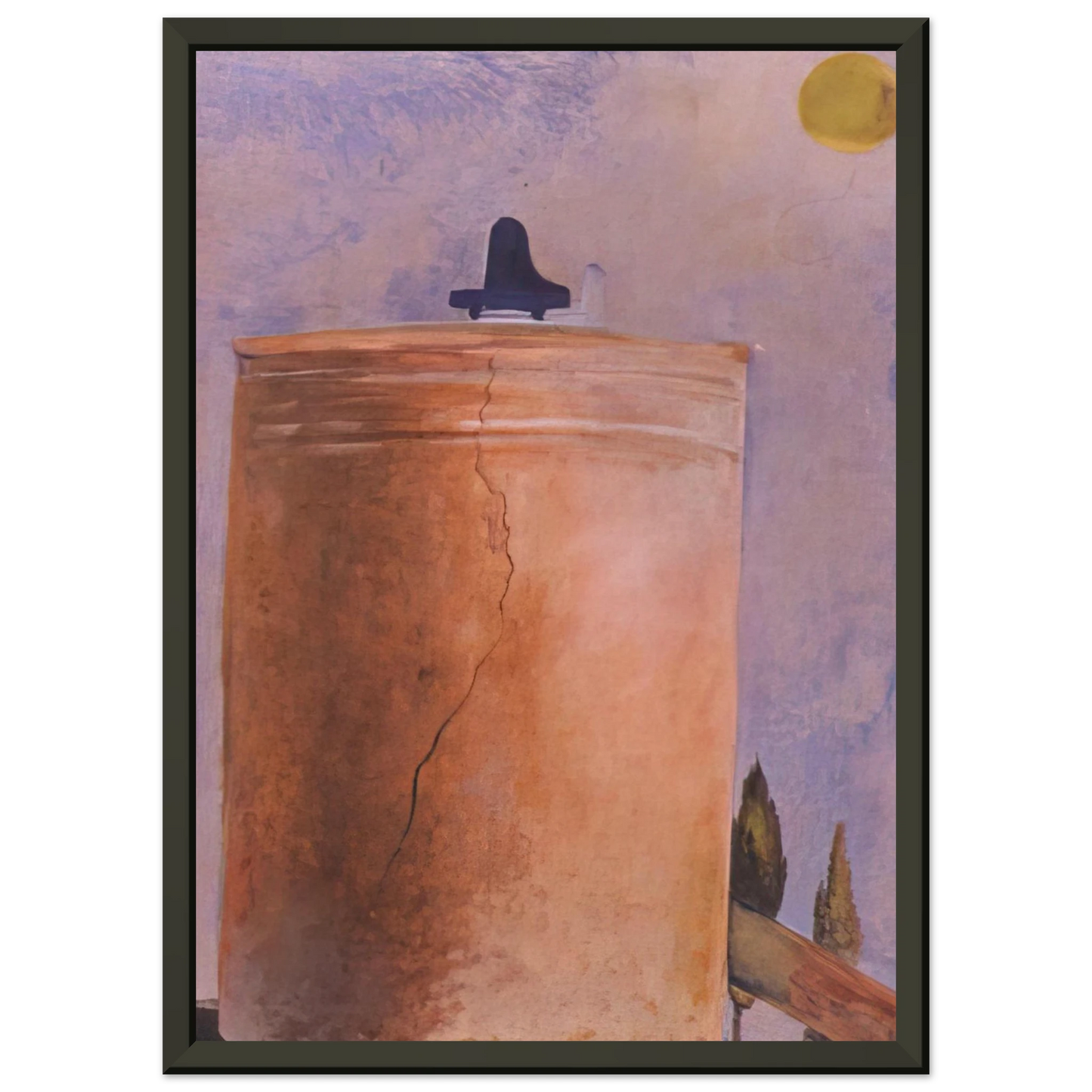 Salvador Dali TOWER Framed Art Print - Aluminum Frame - 40x50 cm / 16x20 inches