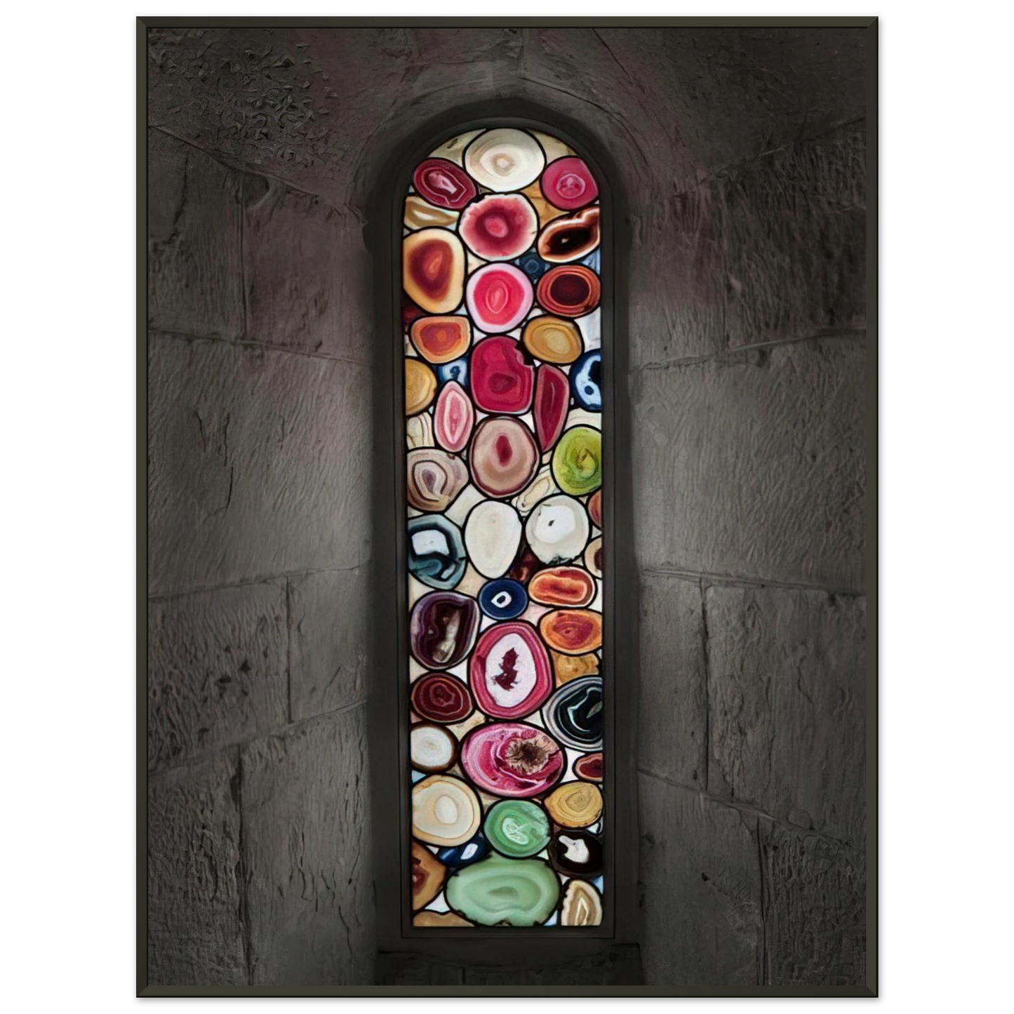 Sigmar Polke AHATFENSTER 2009 2 Framed Art Print - Aluminum Frame - 60x80 cm / 24x32 inches