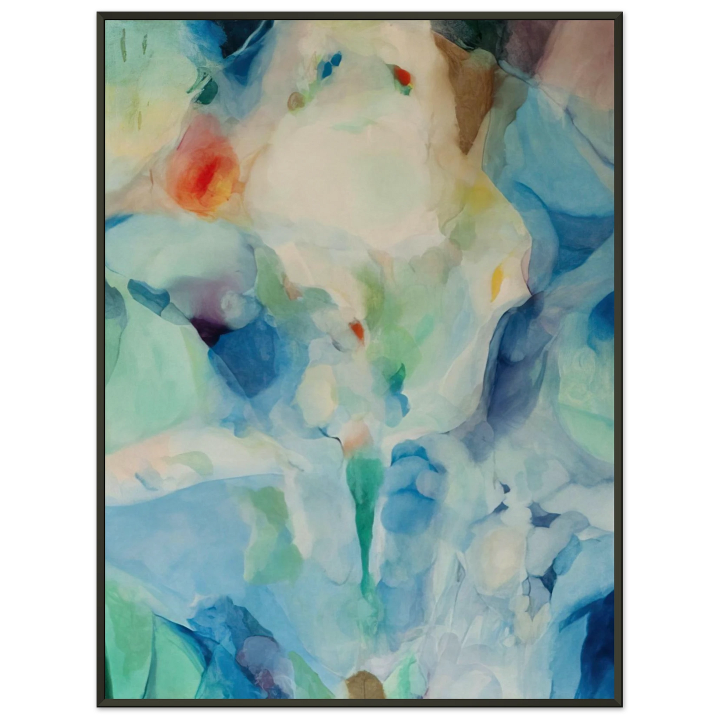 Alice Baber Before Songs Framed Art Print - Aluminum Frame - 60x80 cm / 24x32 inches
