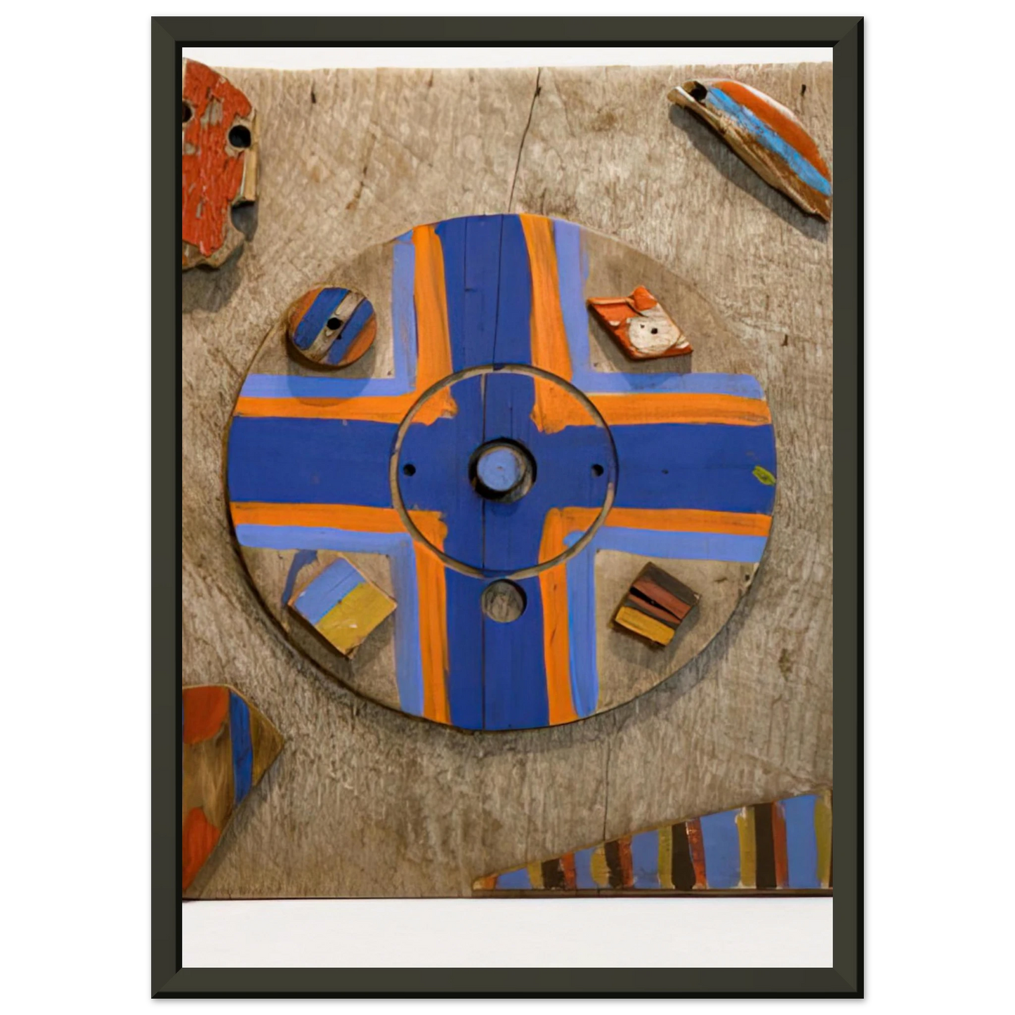 Betty Parsons Eye of the Cross 1976 Framed Art Print - Aluminum Frame - 60x80 cm / 24x32 inches
