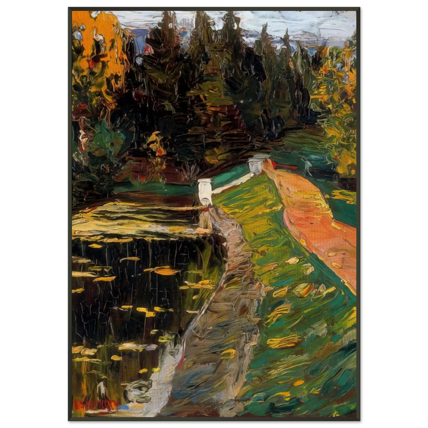 Wassily Kandinsky NOTDETECTED189369 Framed Art Print - Aluminum Frame - 21x29.7 cm / 8x12"