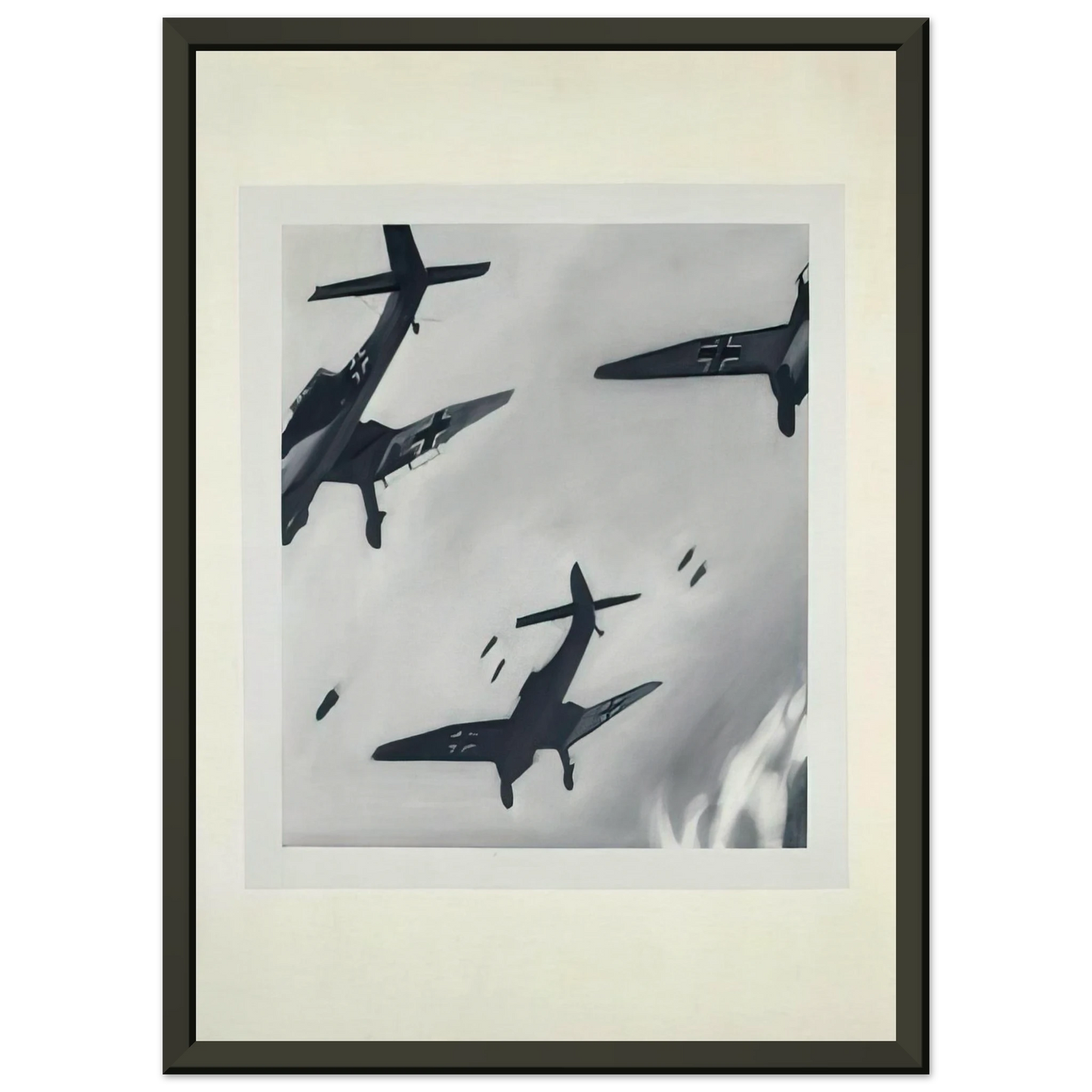 Gerhard Richter STUKAS 1964 Framed Art Print - Aluminum Frame - 70x100 cm / 28x40 inches