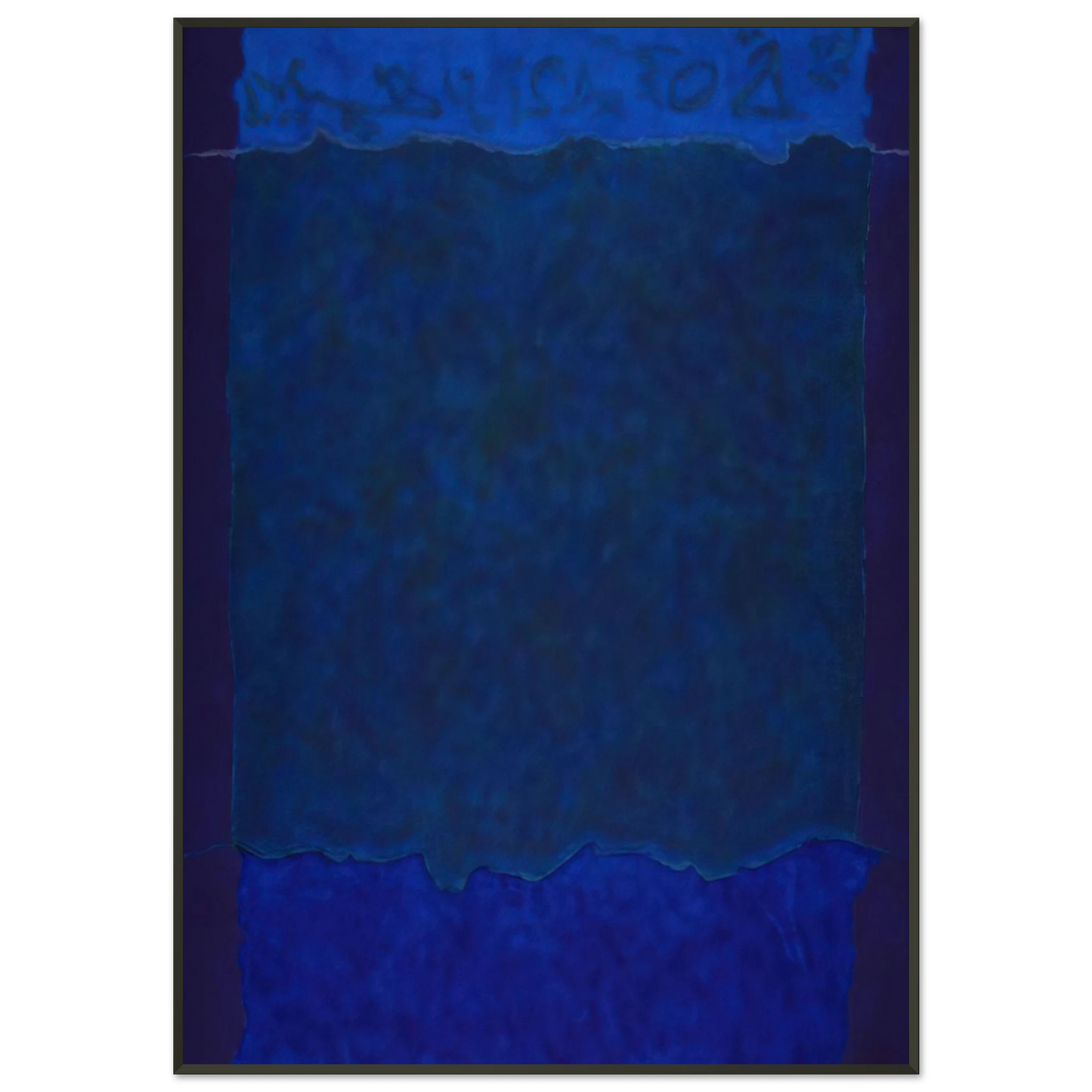 Theodoros Stamos Infinity Fields Lefkada Series 1980 Framed Art Print - Aluminum Frame - 21x29.7 cm / 8x12"