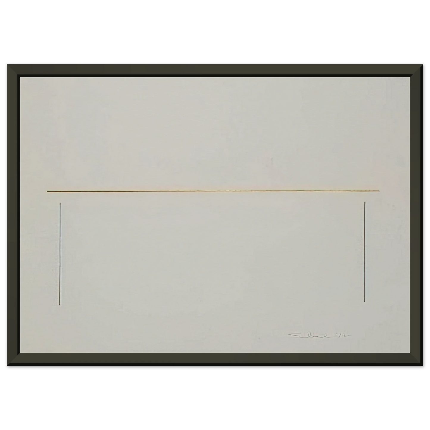 Fred Sandback Untitled 1974 Framed Art Print - Aluminum Frame - 70x100 cm / 28x40 inches