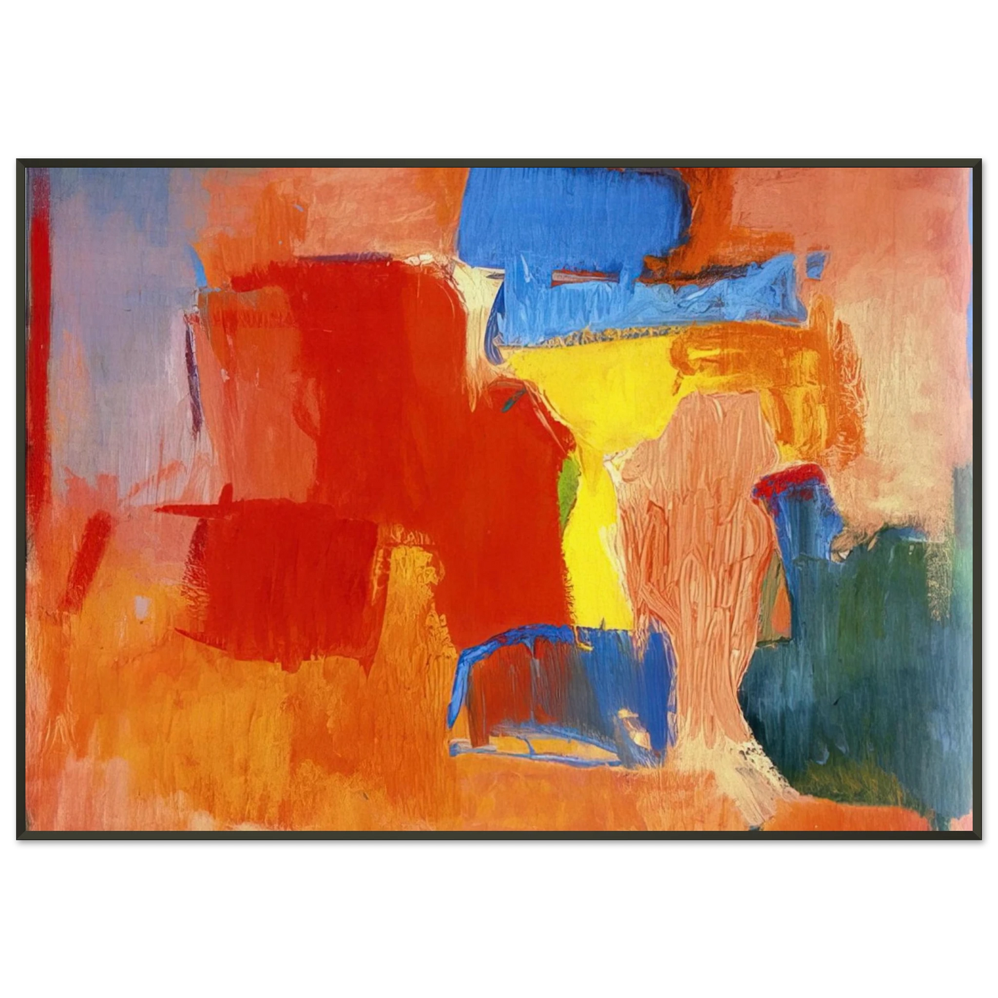 Esteban Vicente UNTITLED 1959 Framed Art Print - Aluminum Frame - 21x29.7 cm / 8x12"