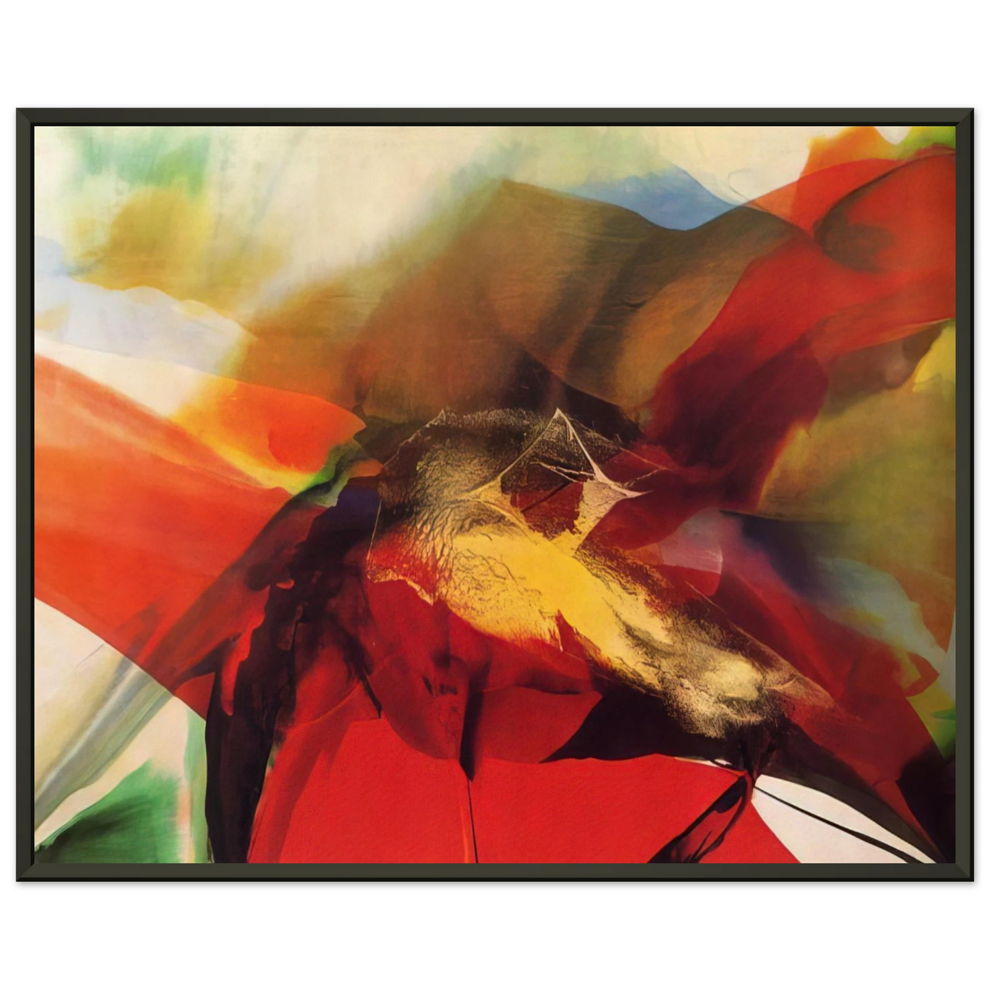 Paul Jenkins Phenomena Day of Zagorsk 1966 Framed Art Print - Aluminum Frame - 40x50 cm / 16x20 inches