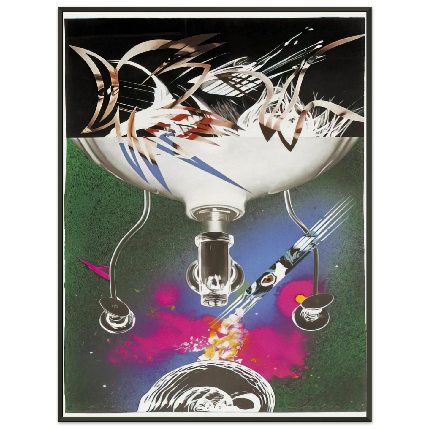 James Rosenquist Where the Water Goes Framed Art Print - Aluminum Frame - 70x100 cm / 28x40 inches