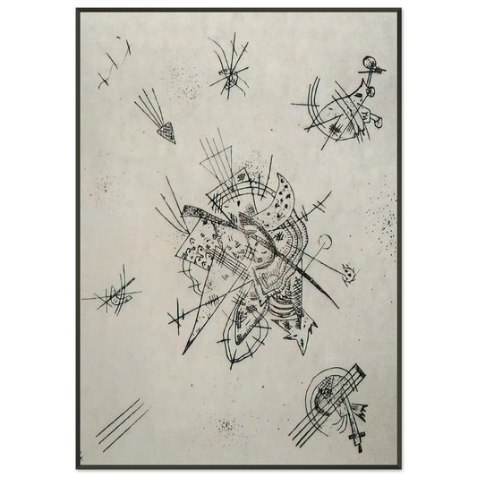 Wassily Kandinsky  SMALL WORLDS X 1922 Framed Art Print  - Aluminum Frame - 21x29.7 cm / 8x12"