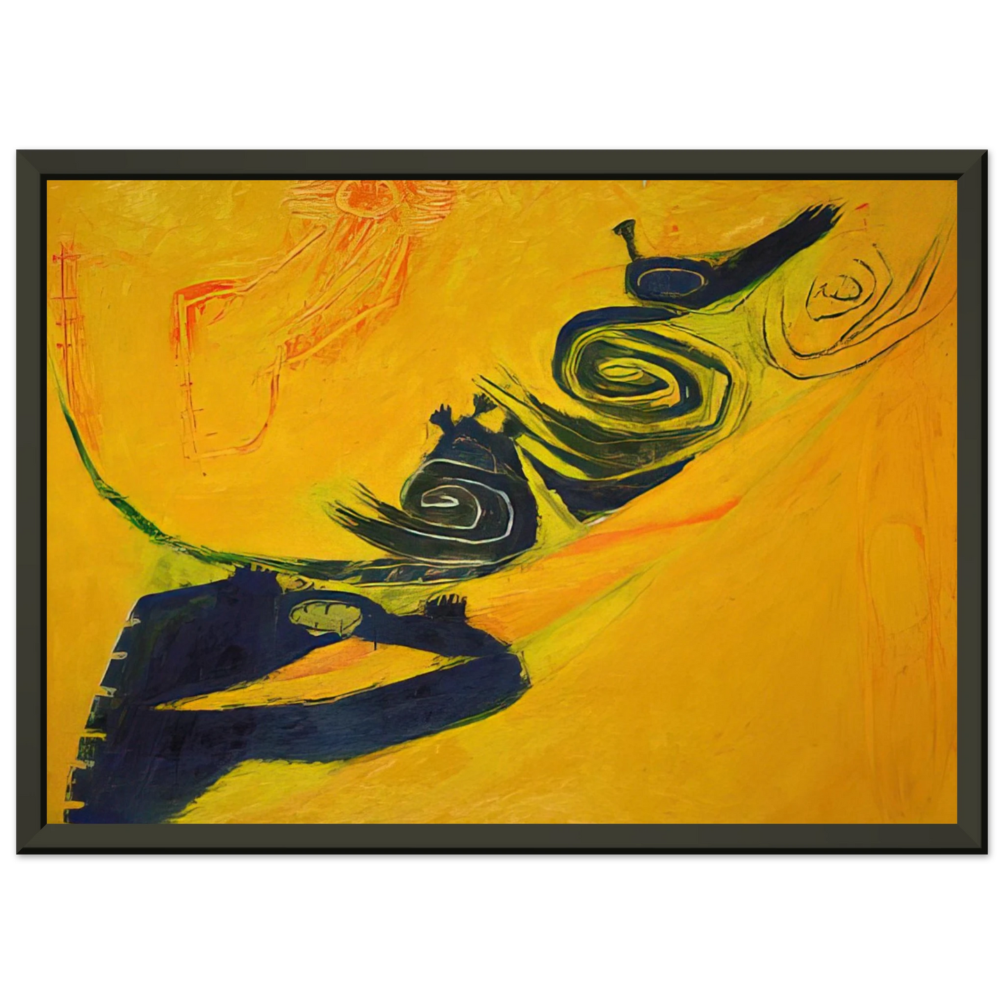Frank Lobdell Summer 1962 Framed Art Print - Aluminum Frame - 40x50 cm / 16x20 inches