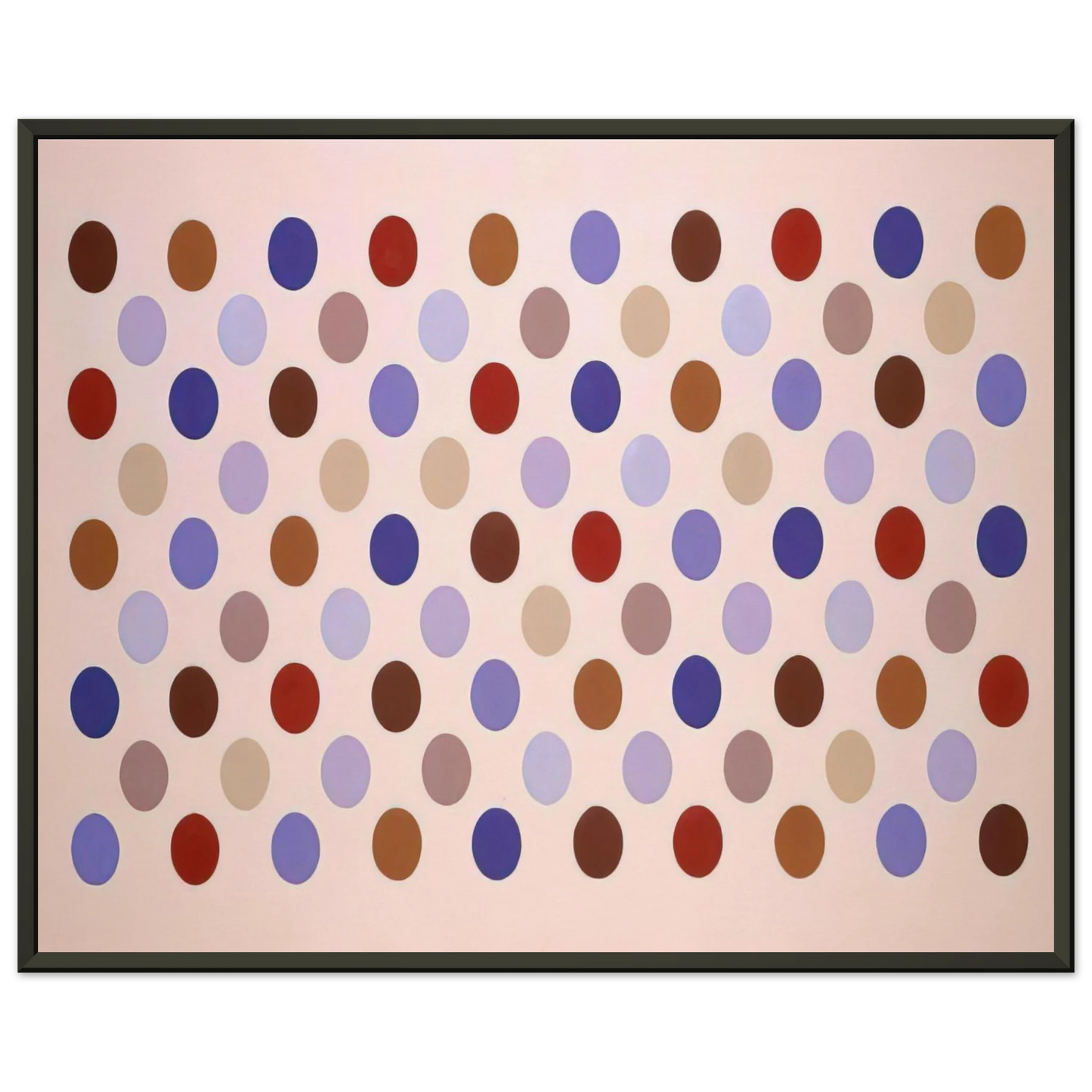 Thomas Downing Grid 8 1969 Framed Art Print - Aluminum Frame - 60x80 cm / 24x32 inches