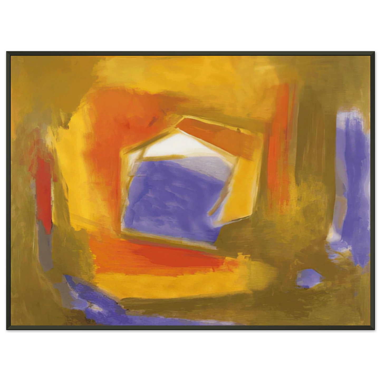 Esteban Vicente UNTITLED 1990 Framed Art Print - Aluminum Frame - 70x100 cm / 28x40 inches