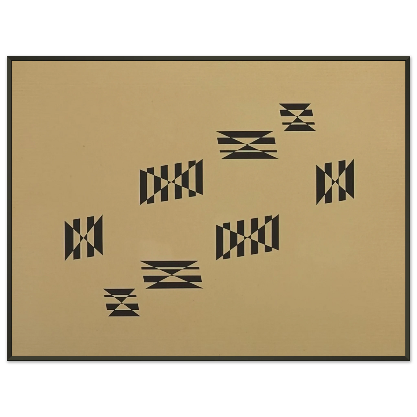 Helio Oiticica Metaesquema 1957 Framed Art Print - Aluminum Frame - 60x80 cm / 24x32 inches
