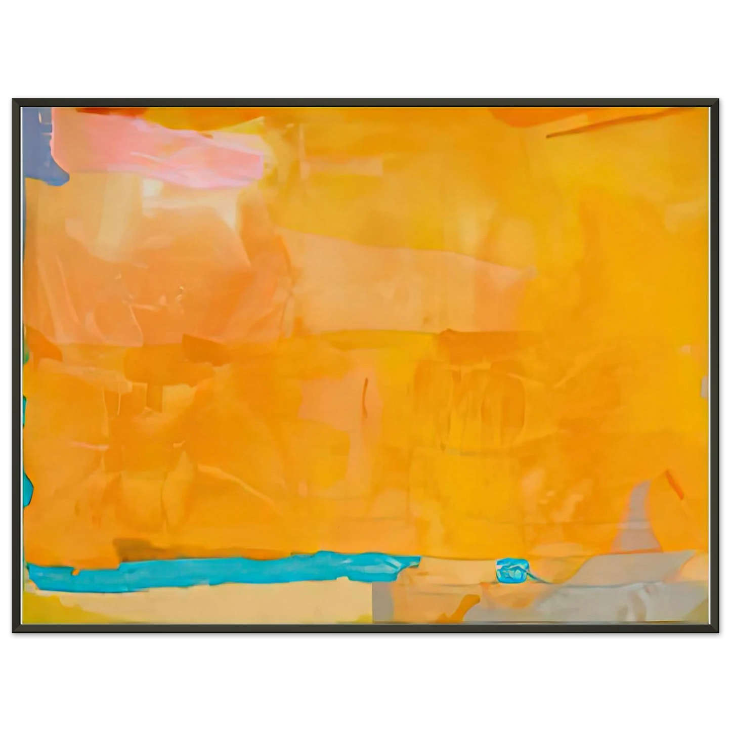 Helen Frankenthaler  Royal Fireworks 1975 Framed Art Print  - Aluminum Frame - 60x80 cm / 24x32 inches