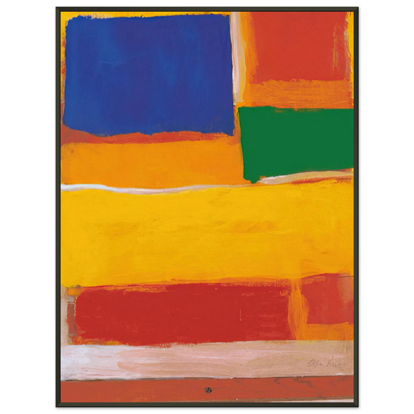 Esteban Vicente UNTITLED 1986 Framed Art Print - Aluminum Frame - 40x50 cm / 16x20 inches