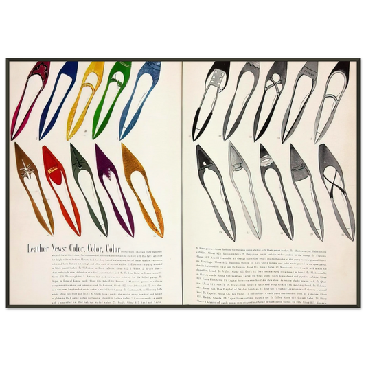 Andy Warhol  Shoe Advertisement for IMiller  Harpers Bazzar  Framed Art Print  - Aluminum Frame - 21x29.7 cm / 8x12"