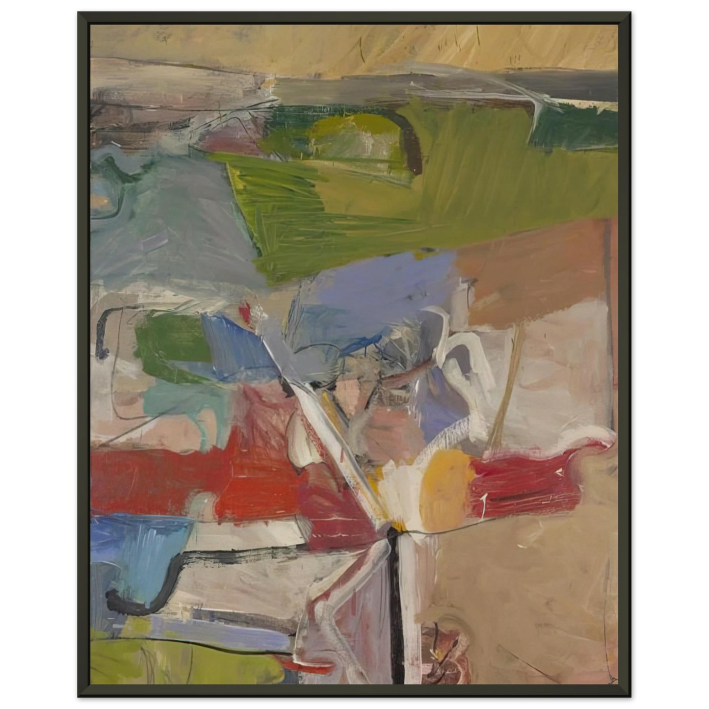Richard Diebenkorn Berkeley 23 Framed Art Print - Aluminum Frame - 40x50 cm / 16x20 inches