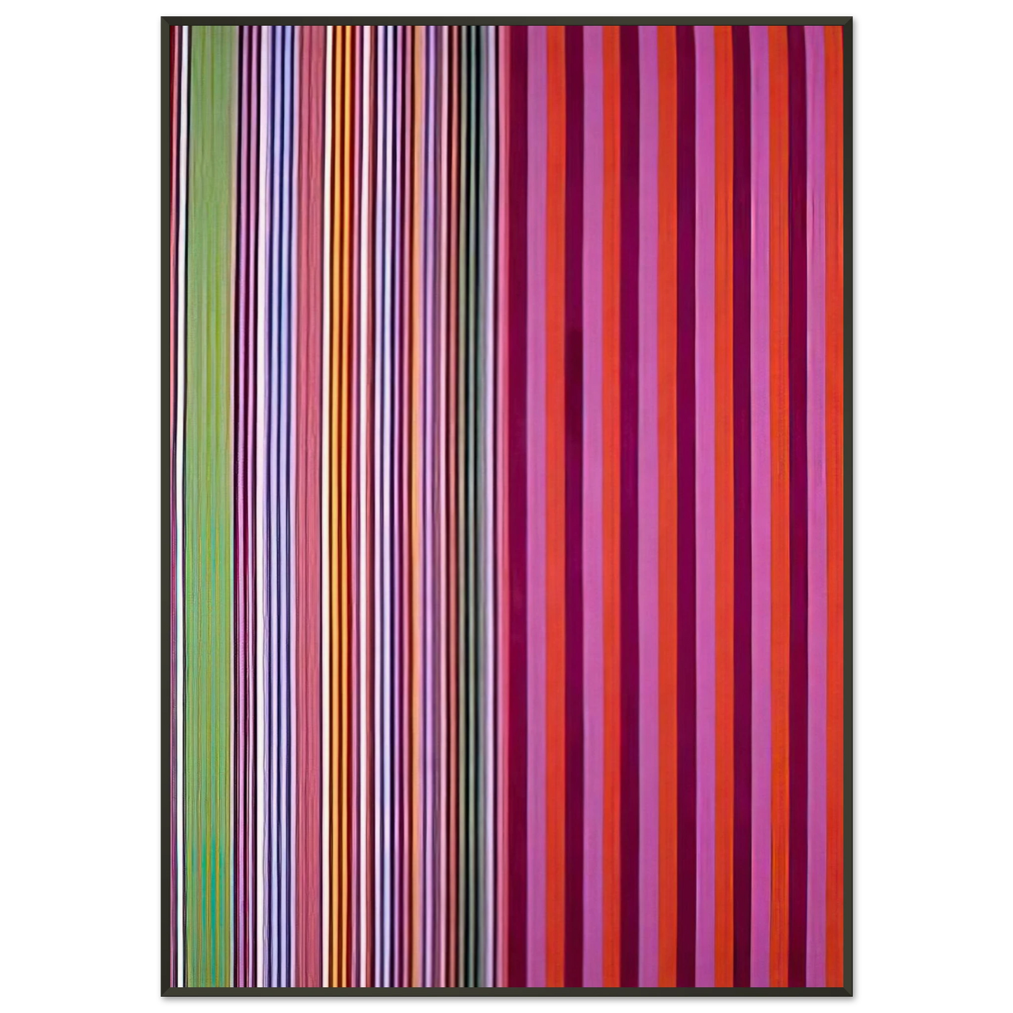 Gene Davis Red Baron 1966 Framed Art Print - Aluminum Frame - 21x29.7 cm / 8x12"
