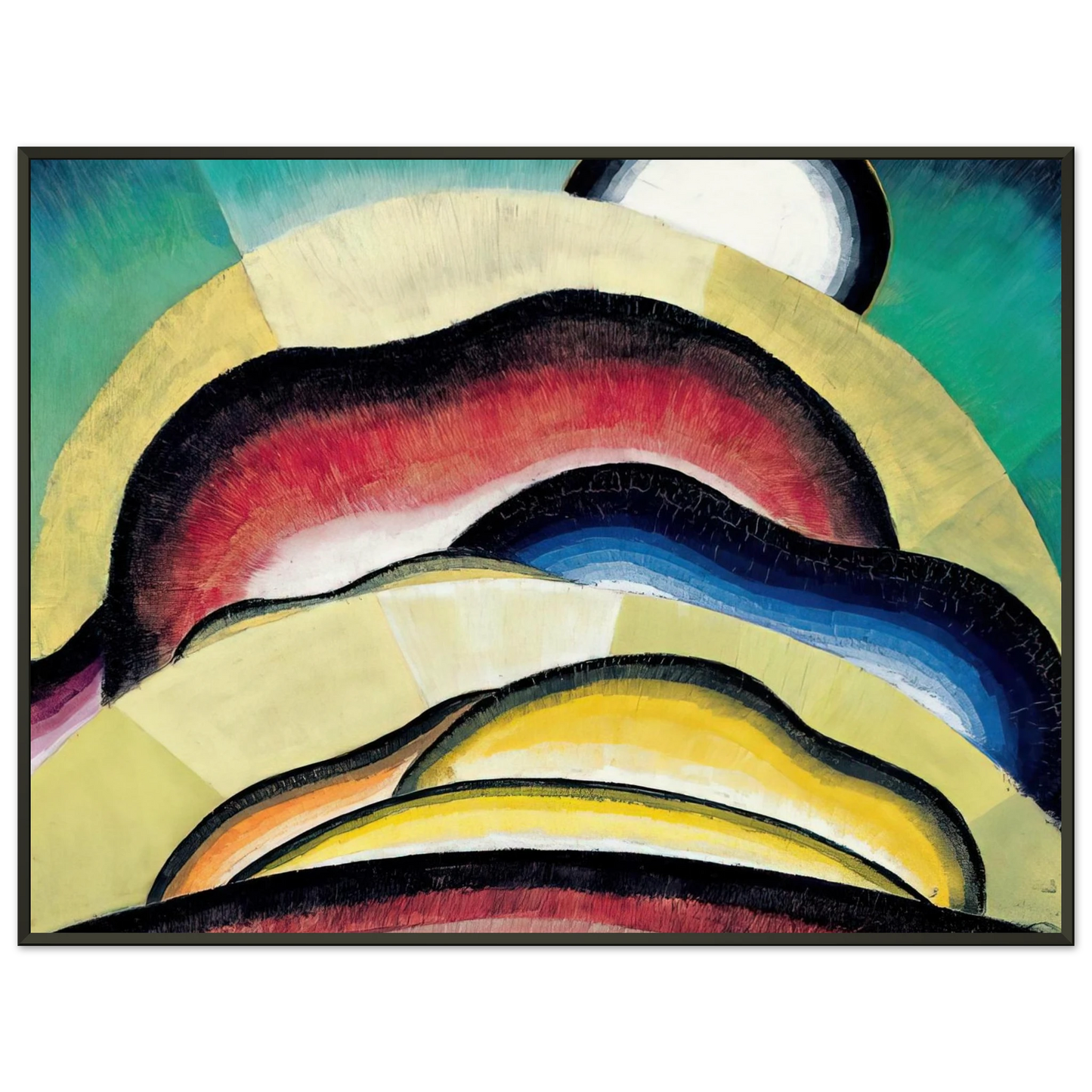 Arthur Dove Sunrise 1924 Framed Art Print - Aluminum Frame - 40x50 cm / 16x20 inches