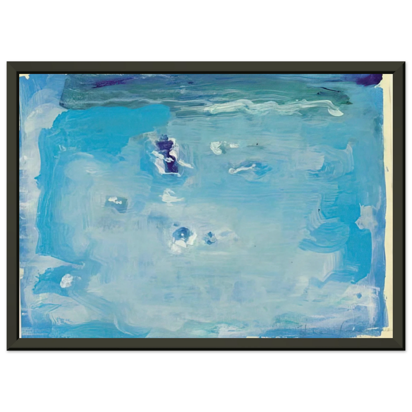 Helen Frankenthaler Untitled Color Field Painting Lyrical Abstraction Framed Art Print - Aluminum Frame - 70x100 cm / 28x40 inches