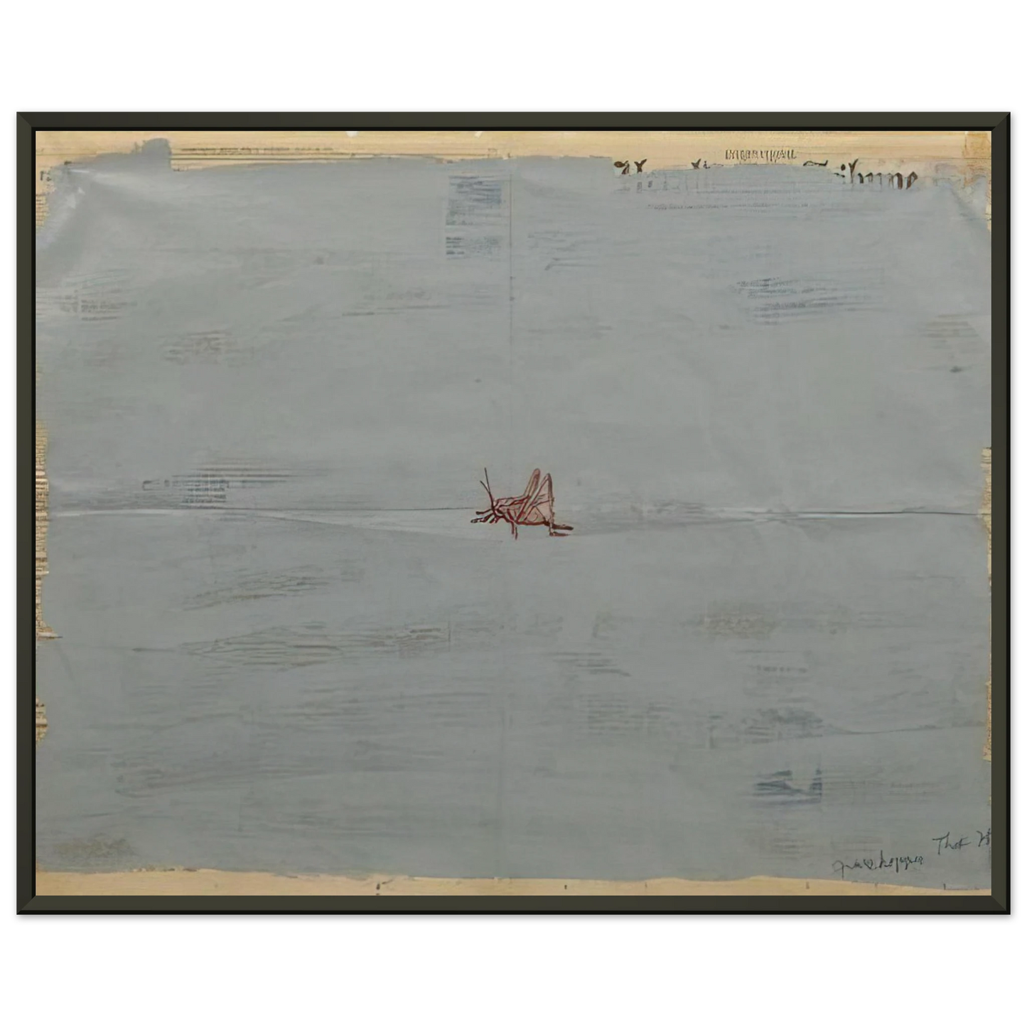 Paul Thek Grasshopper 1975 Framed Art Print - Aluminum Frame - 60x80 cm / 24x32 inches