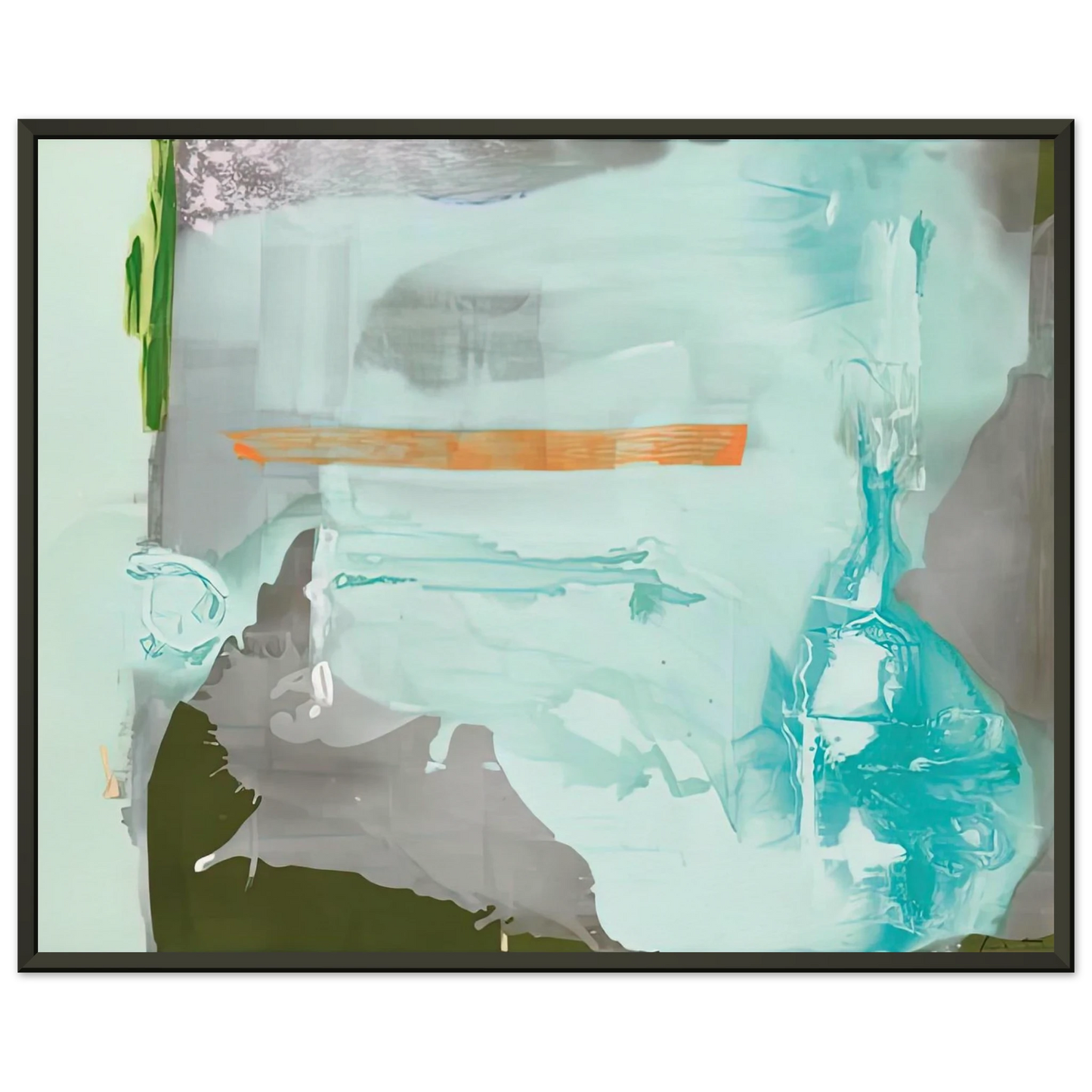 Helen Frankenthaler Poseidon 1990 Framed Art Print - Aluminum Frame - 40x50 cm / 16x20 inches