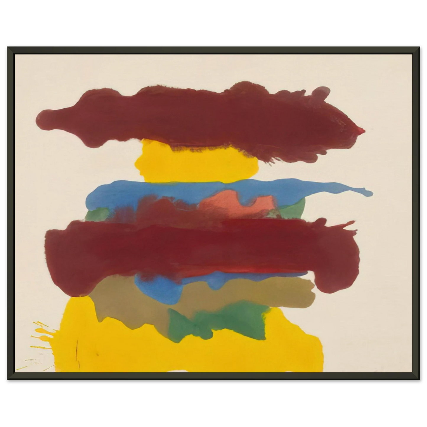 Helen Frankenthaler Weather Change 1963 Framed Art Print - Aluminum Frame - 40x50 cm / 16x20 inches