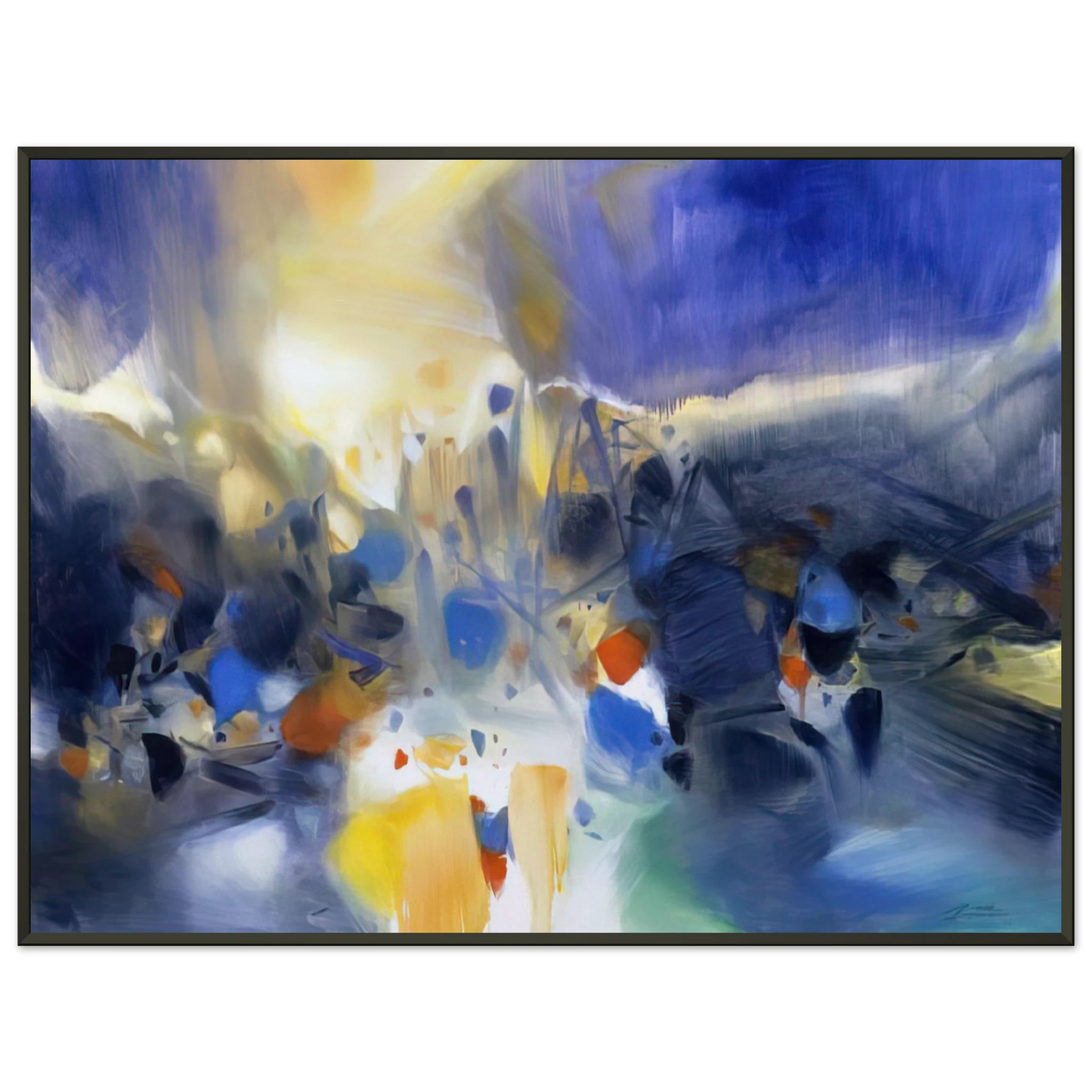 Chu teh Chun LA VIE QUI ANIME LES NUAGES 2006 Framed Art Print - Aluminum Frame - 60x80 cm / 24x32 inches