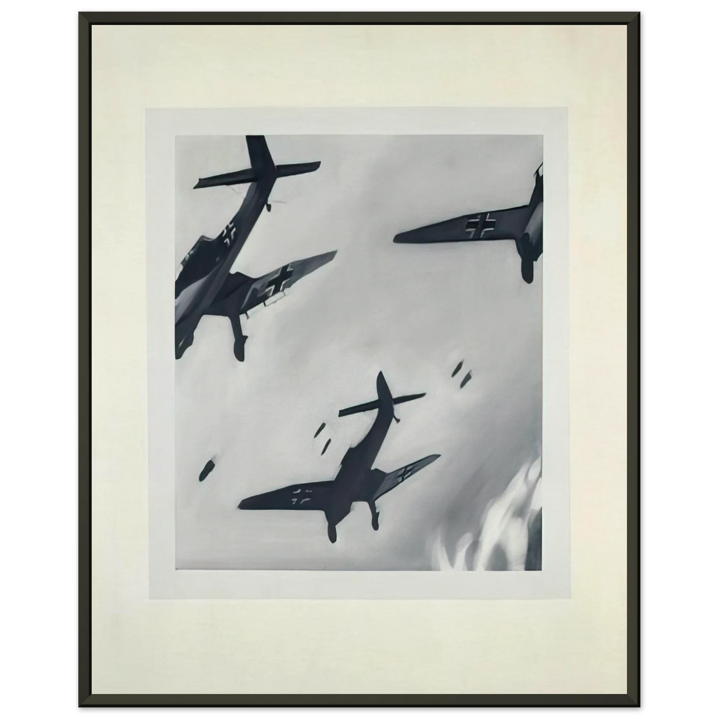Gerhard Richter STUKAS 1964 Framed Art Print - Aluminum Frame - 60x80 cm / 24x32 inches