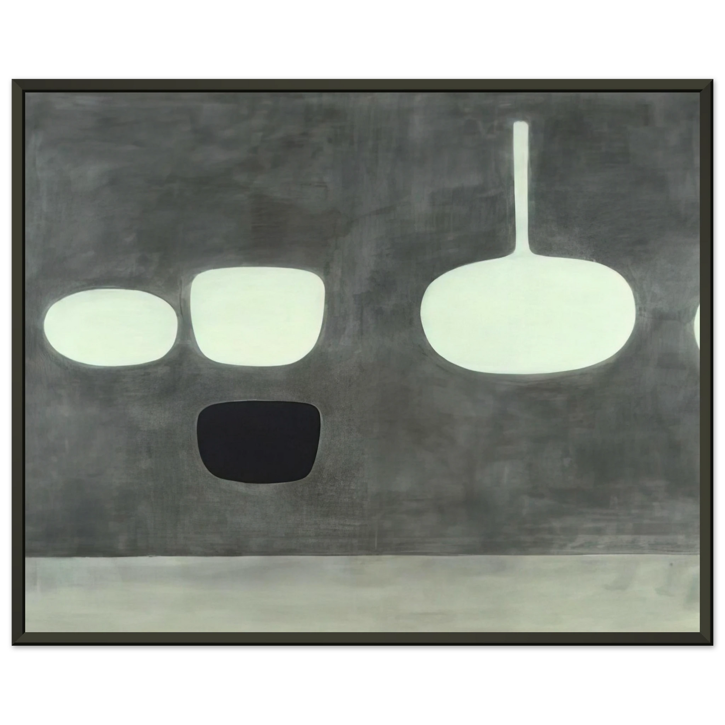 William Scott Grey Still Life 1969 Framed Art Print - Aluminum Frame - 60x80 cm / 24x32 inches