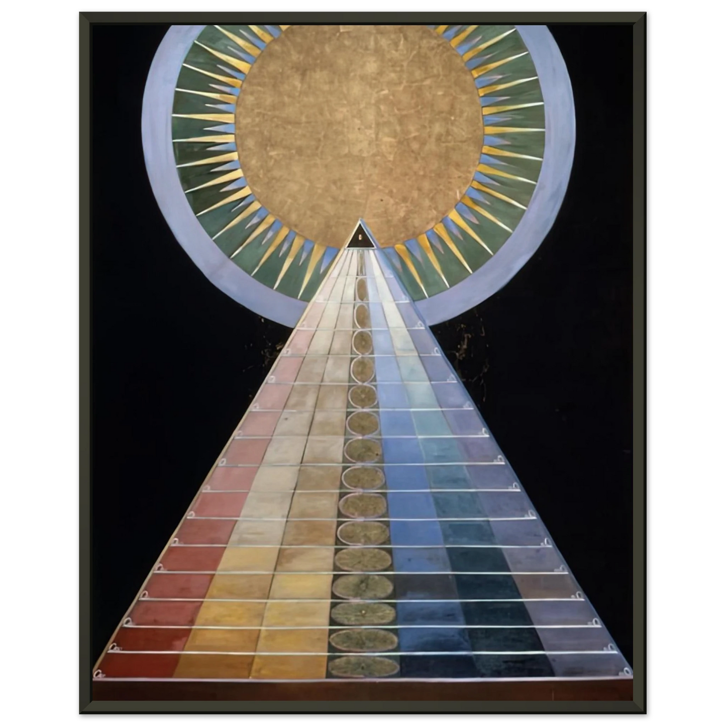 Hilma af Klint ALTAR PAINTING 1915 Framed Art Print - Aluminum Frame - 40x50 cm / 16x20 inches