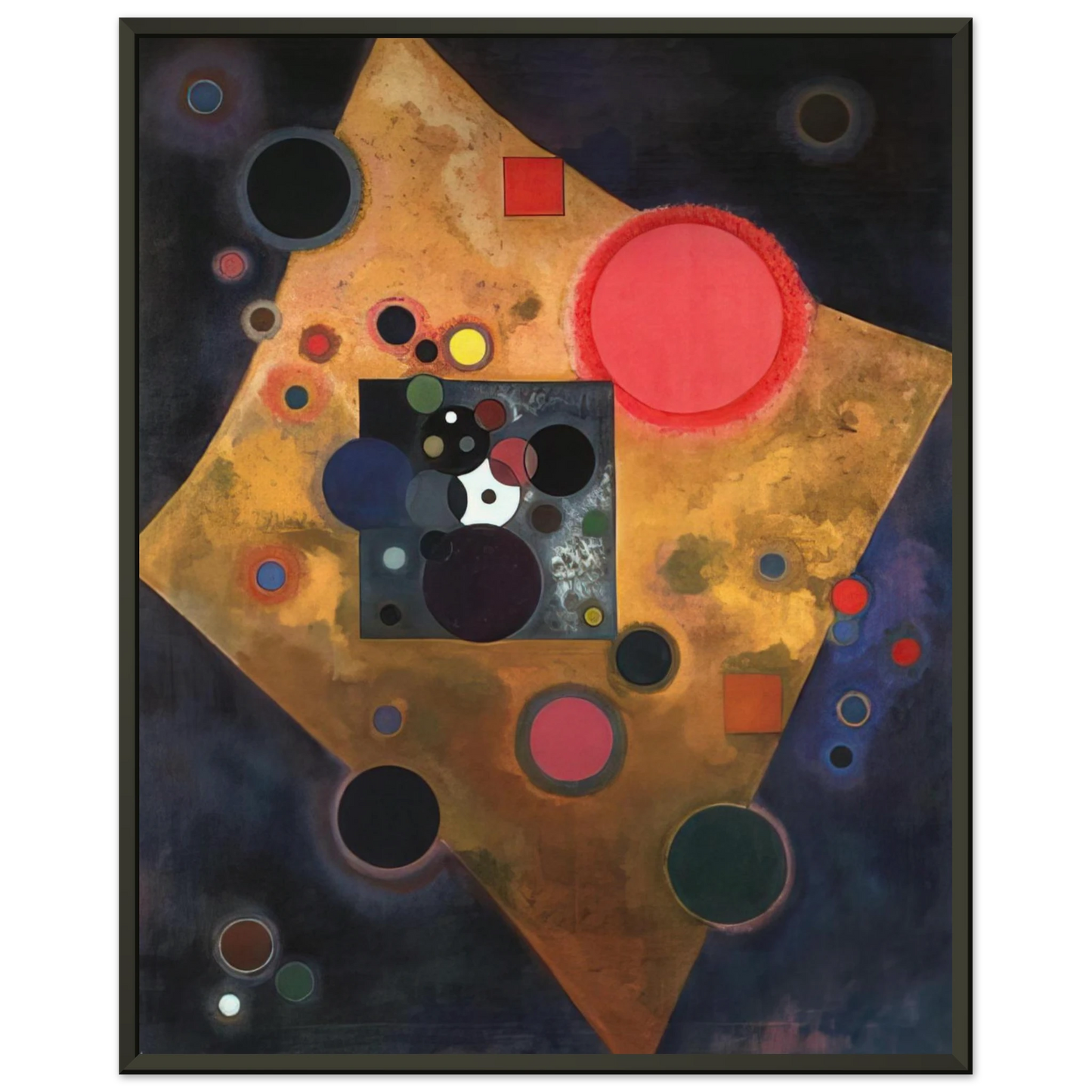 Wassily Kandinsky  ACCENT ON ROSE 1926 Framed Art Print  - Aluminum Frame - 60x80 cm / 24x32 inches