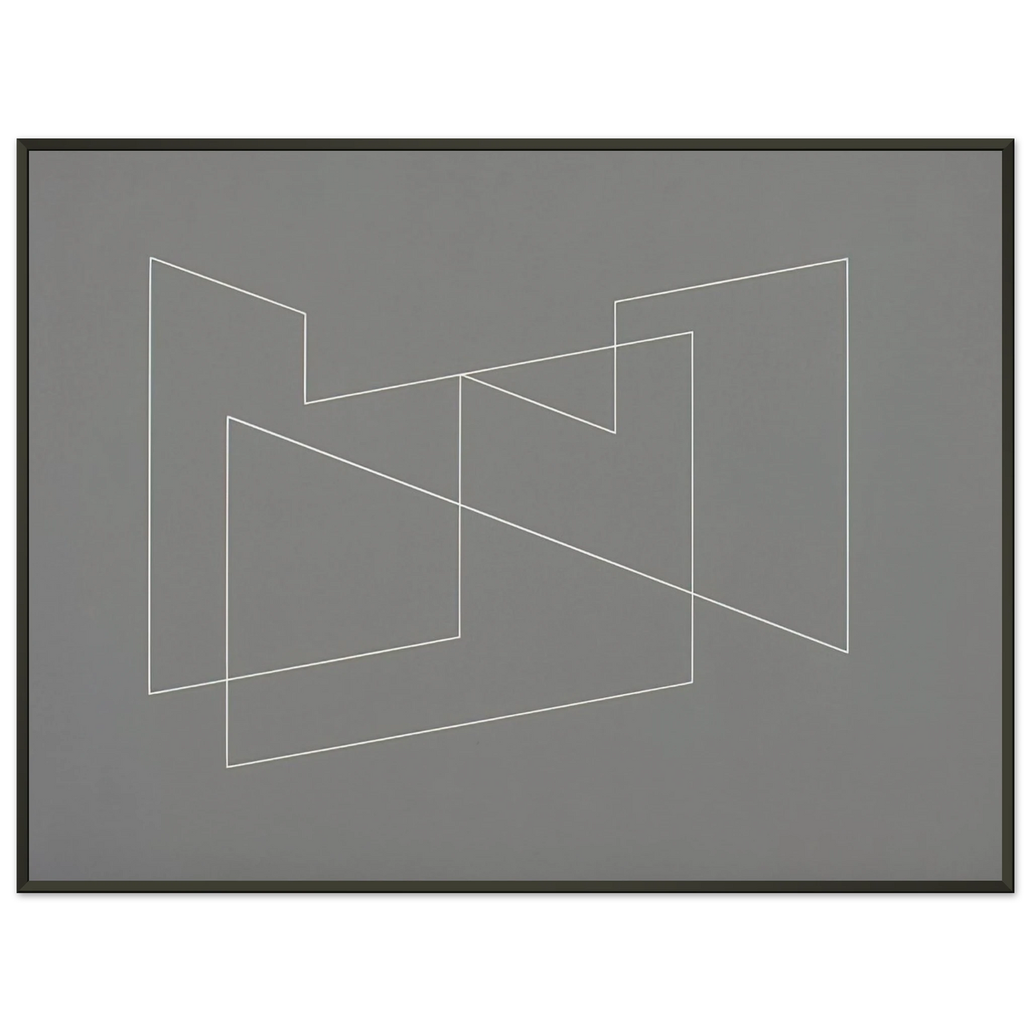 Josef Albers STRUCTURAL INDICATION 1948 Framed Art Print - Aluminum Frame - 40x50 cm / 16x20 inches