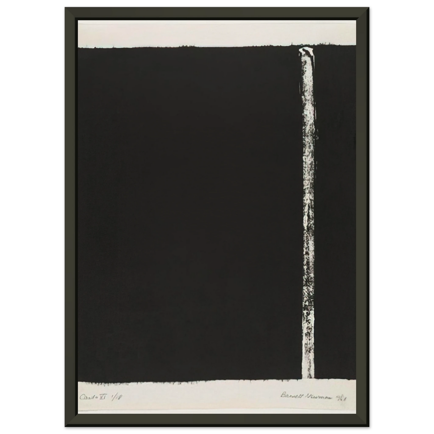 Barnett Newman Canto VI Framed Art Print - Aluminum Frame - 60x80 cm / 24x32 inches