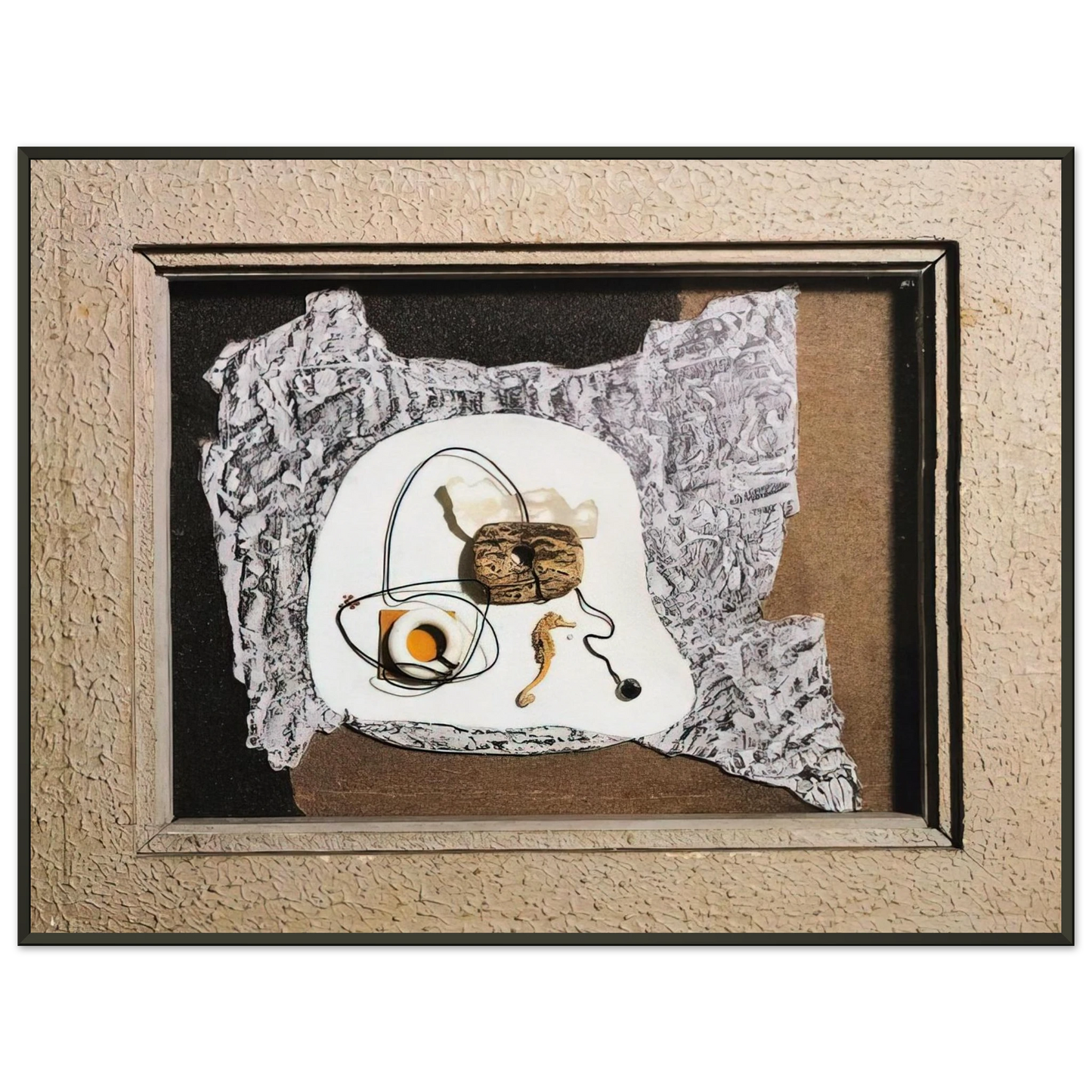 Enrico Prampolini STATO D ANIMO PLASTICO MARINO 1937 Framed Art Print - Aluminum Frame - 60x80 cm / 24x32 inches