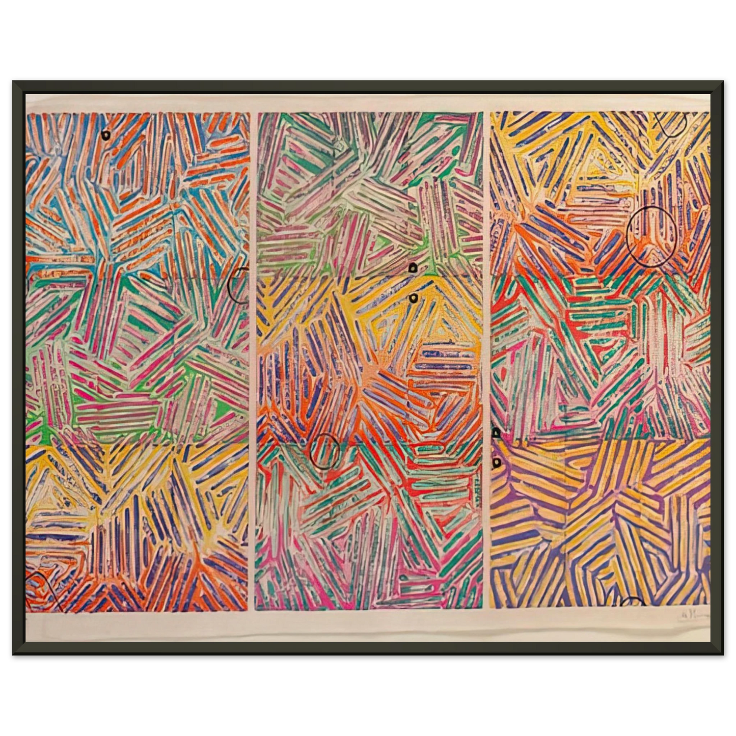 Jasper Johns USUYUKI ULAE 227 Framed Art Print - Aluminum Frame - 70x100 cm / 28x40 inches